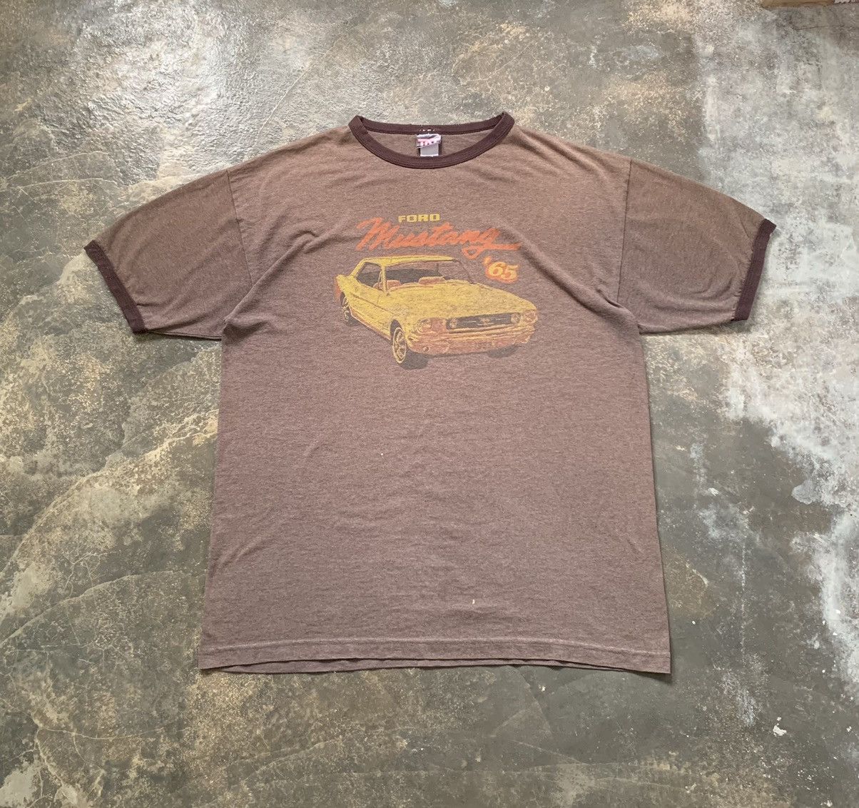 Ford × Vintage Vintage ford mustang '65 ringer tshirt Size US XL / EU 56 / 4 - 1 Thumbnail