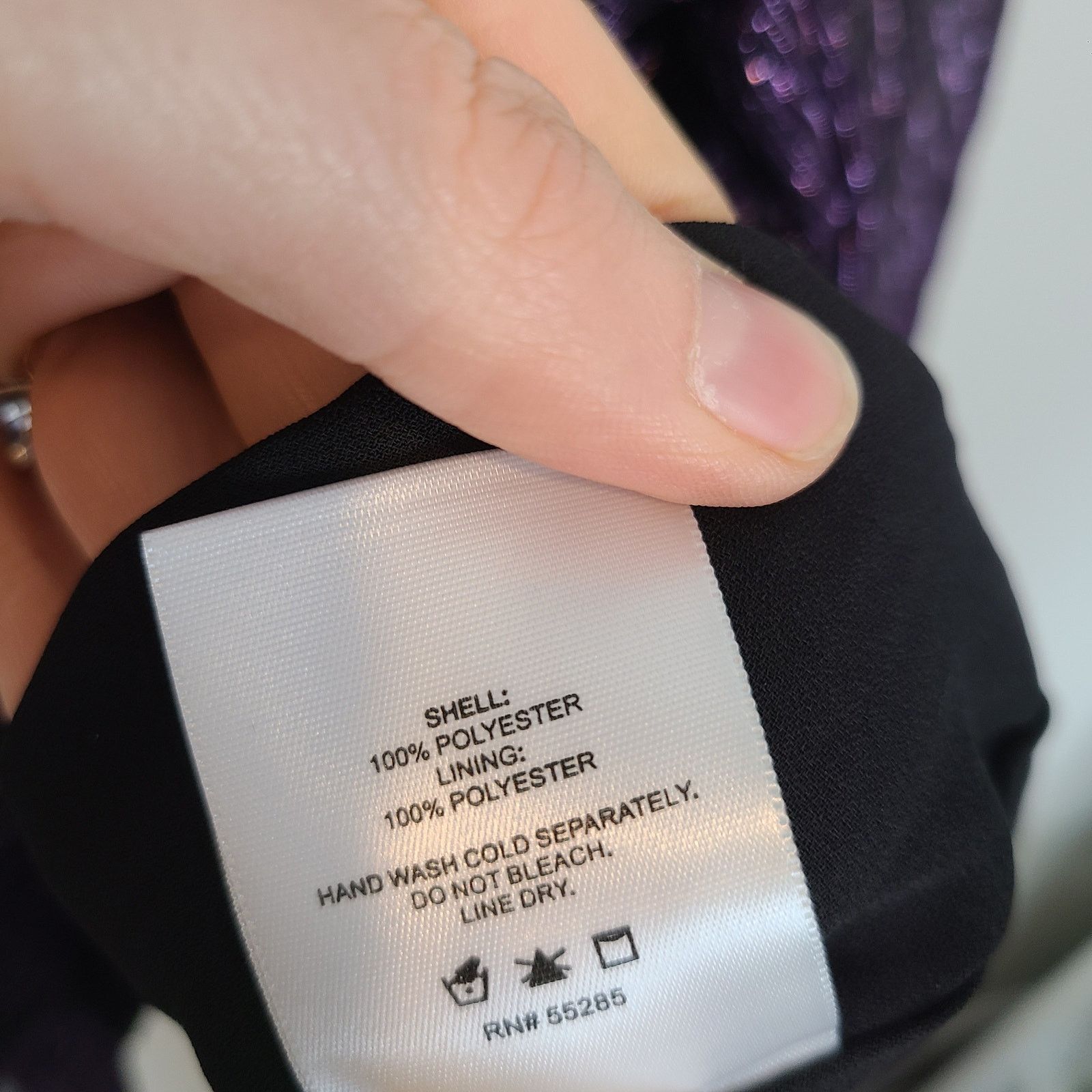 Express Express Y2K Babydoll Top Deep V Purple Metallic Whimsigoth Size L / US 10 / IT 46 - 8 Thumbnail