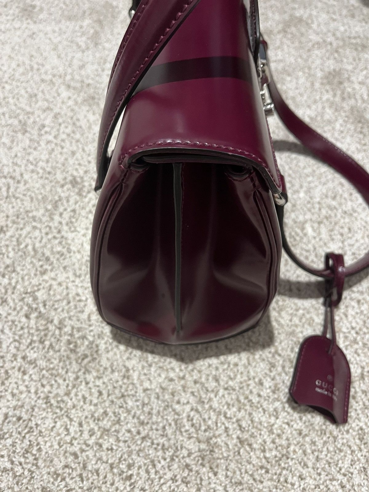 Gucci Gucci Burgundy Lady Lock Handbag Size ONE SIZE - 3 Thumbnail