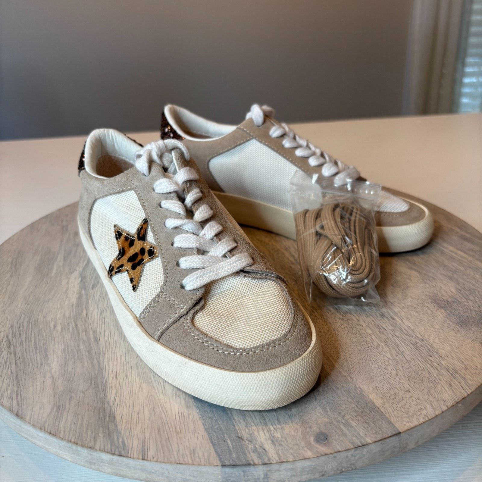 Vintage Havana Vintage Havana Leopard Sneakers Women's US 6 Beige Size US 6 / IT 36 - 1 Thumbnail