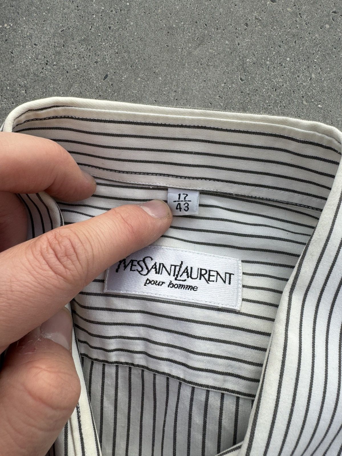 Saint Laurent Paris × Vintage × Yves Saint Laurent Yves Saint Laurent SLP Vintage Shirt Size US L / EU 52-54 / 3 - 6 Thumbnail