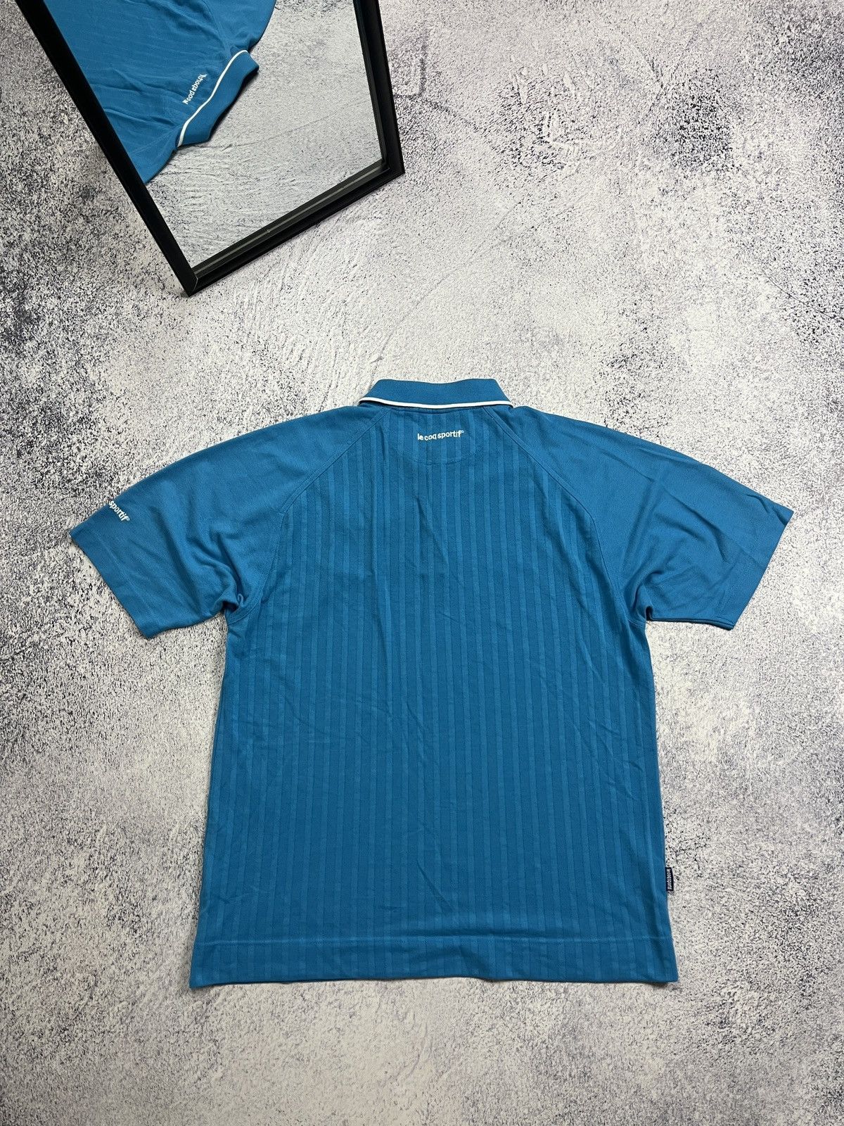 Le Coq Sportif × Vintage Vintage 90s Manchester City Le Coq Sportif Jersey Polo Shirt Size US L / EU 52-54 / 3 - 7 Thumbnail