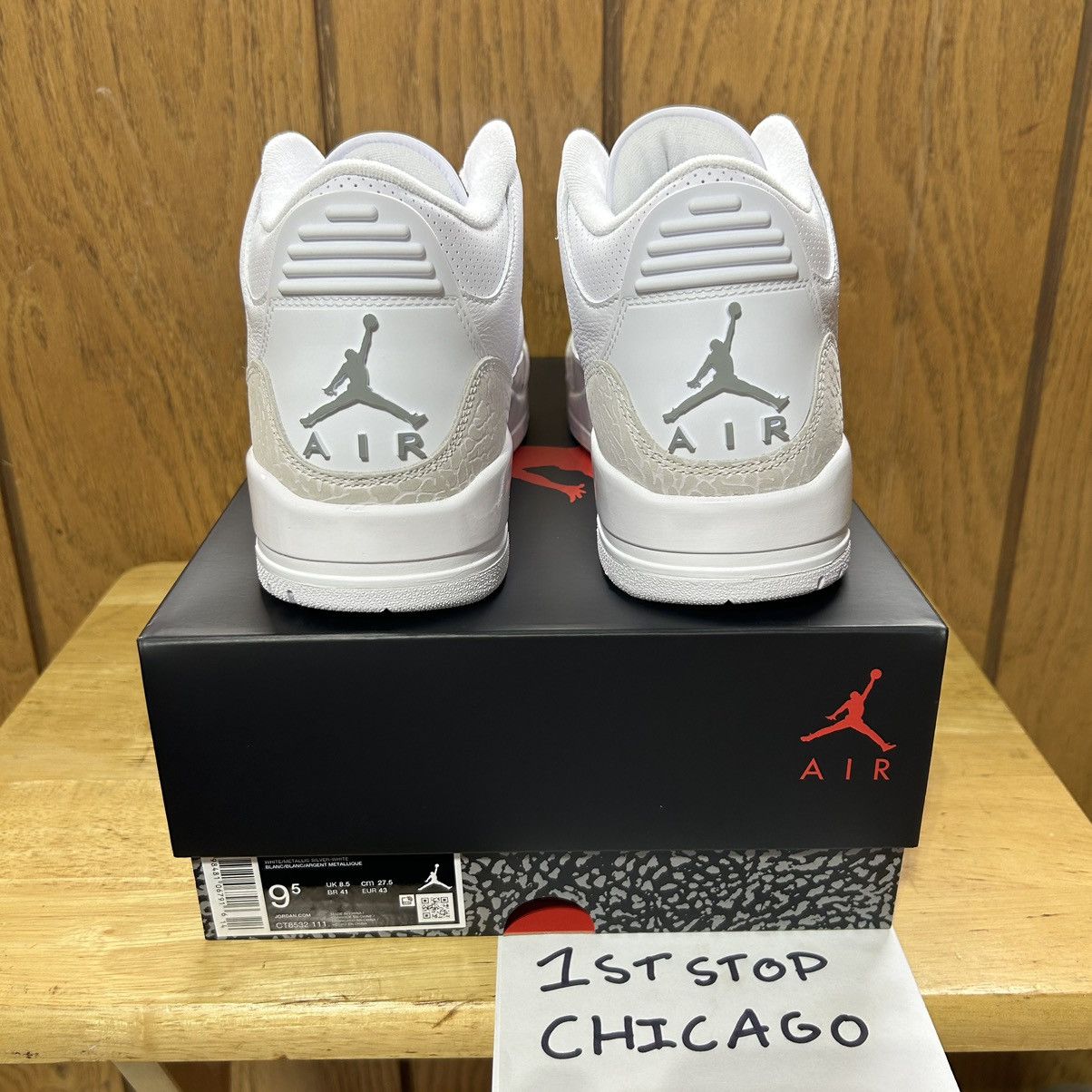 Jordan Brand Air Jordan 3 Retro Pure Money 2025 CT8532-111 Men’s 9.5 NEW Size US 9.5 / EU 42-43 - 4 Thumbnail