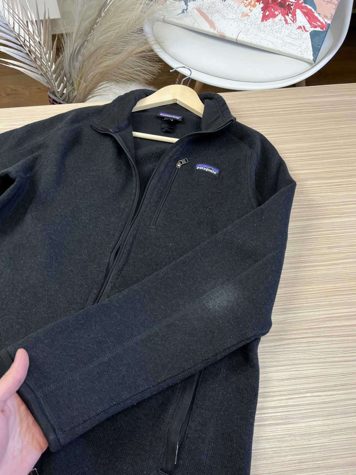 Patagonia Patagonia Fleece Zip Up Polar black Sherpa sweatshirt bluza Size US M / EU 48-50 / 2 - 9 Thumbnail