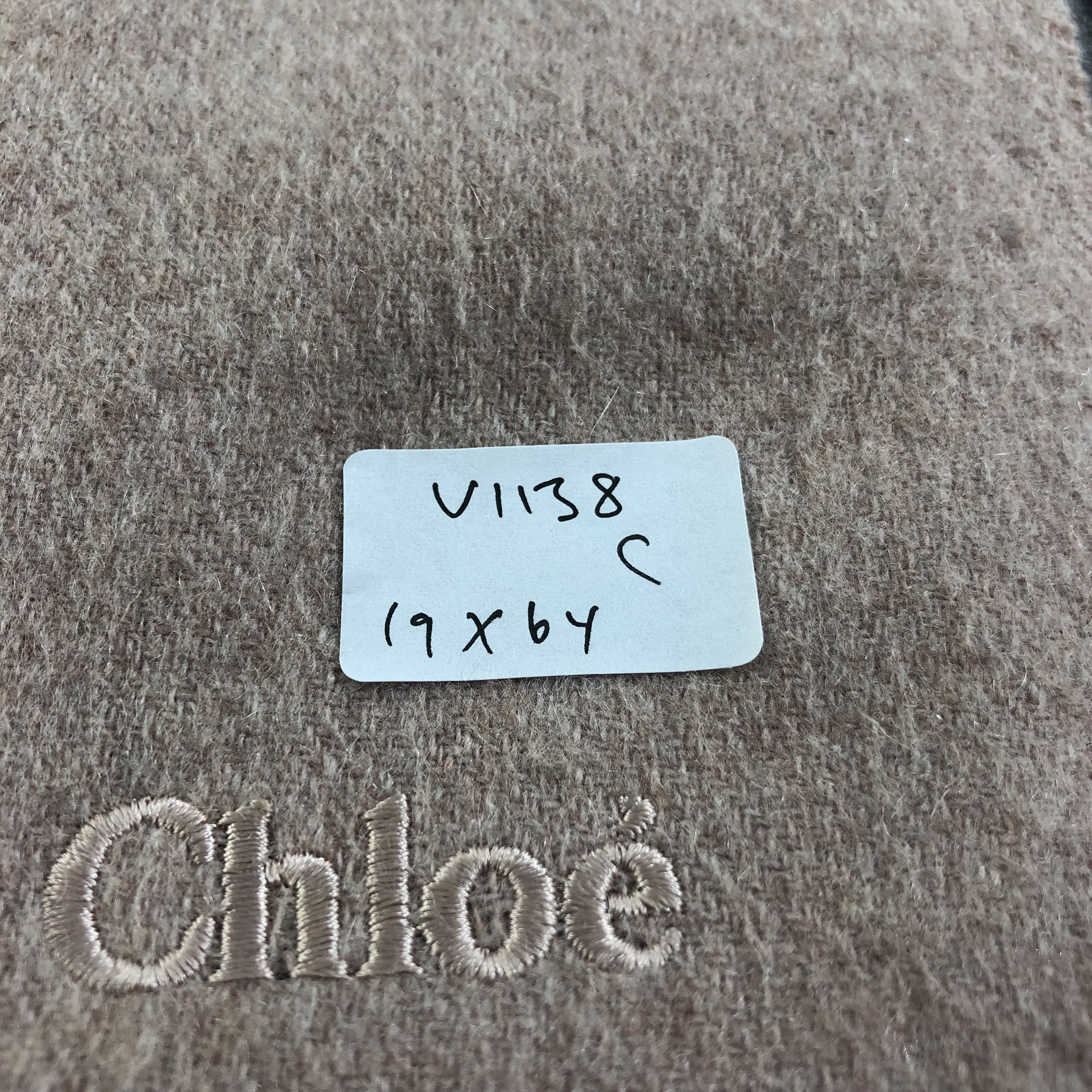 Vintage Chloe Cashmere Scarf Muffler V1138 Size ONE SIZE - 7 Thumbnail