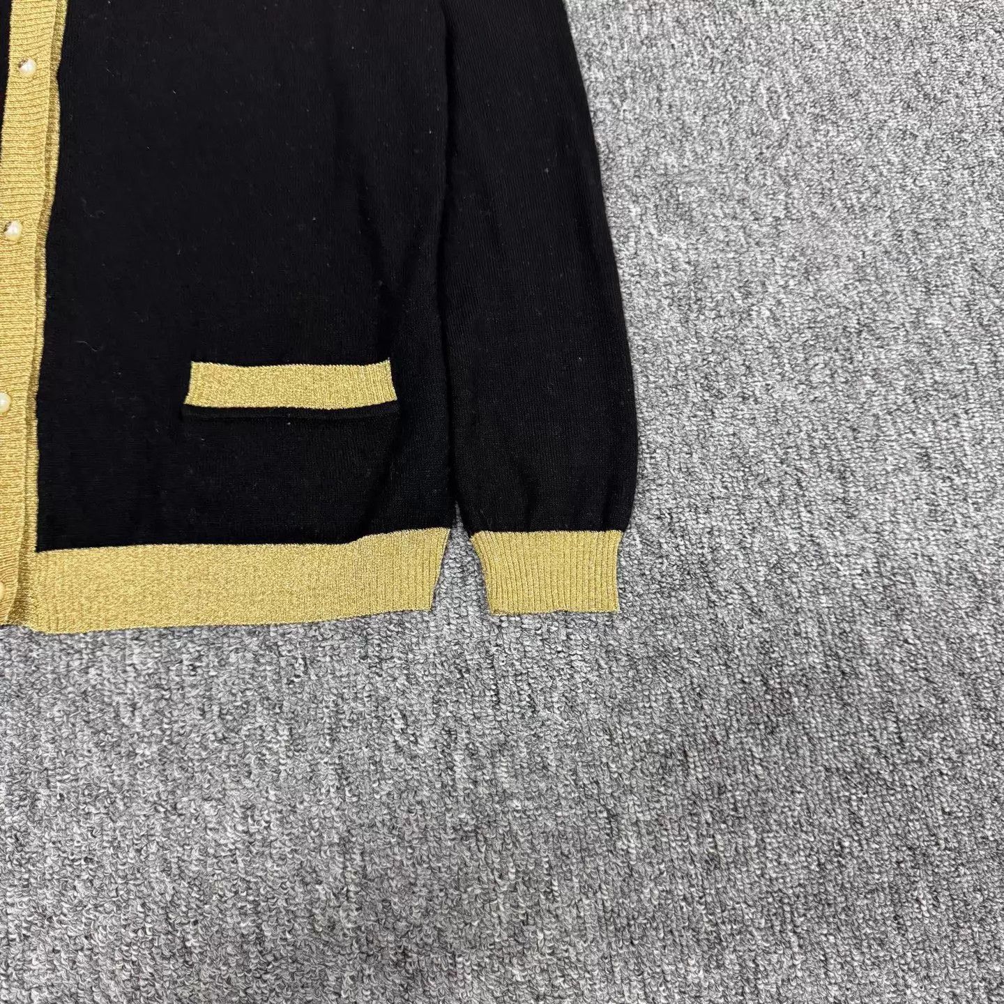 Gucci Gucci GoldTrim DoubleG Pearl Knit Cardi M 99New Size M / US 6-8 / IT 42-44 - 3 Thumbnail