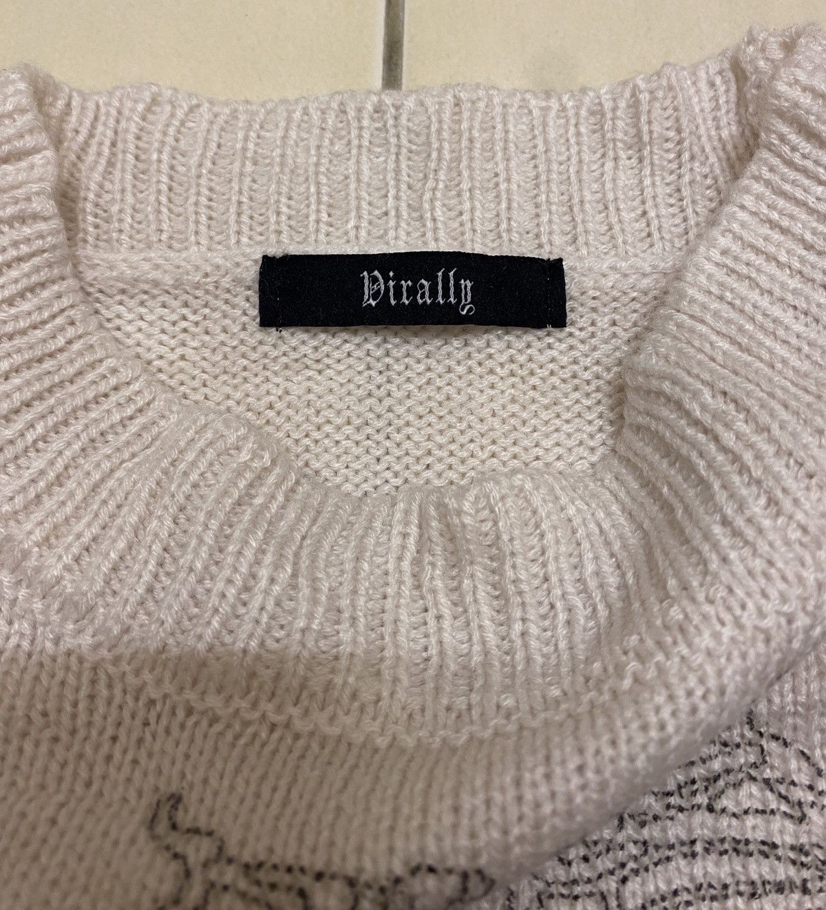 Japanese Brand Dirally Distressed Knit Upper Body Bones Sweater Size M / US 6-8 / IT 42-44 - 9 Thumbnail