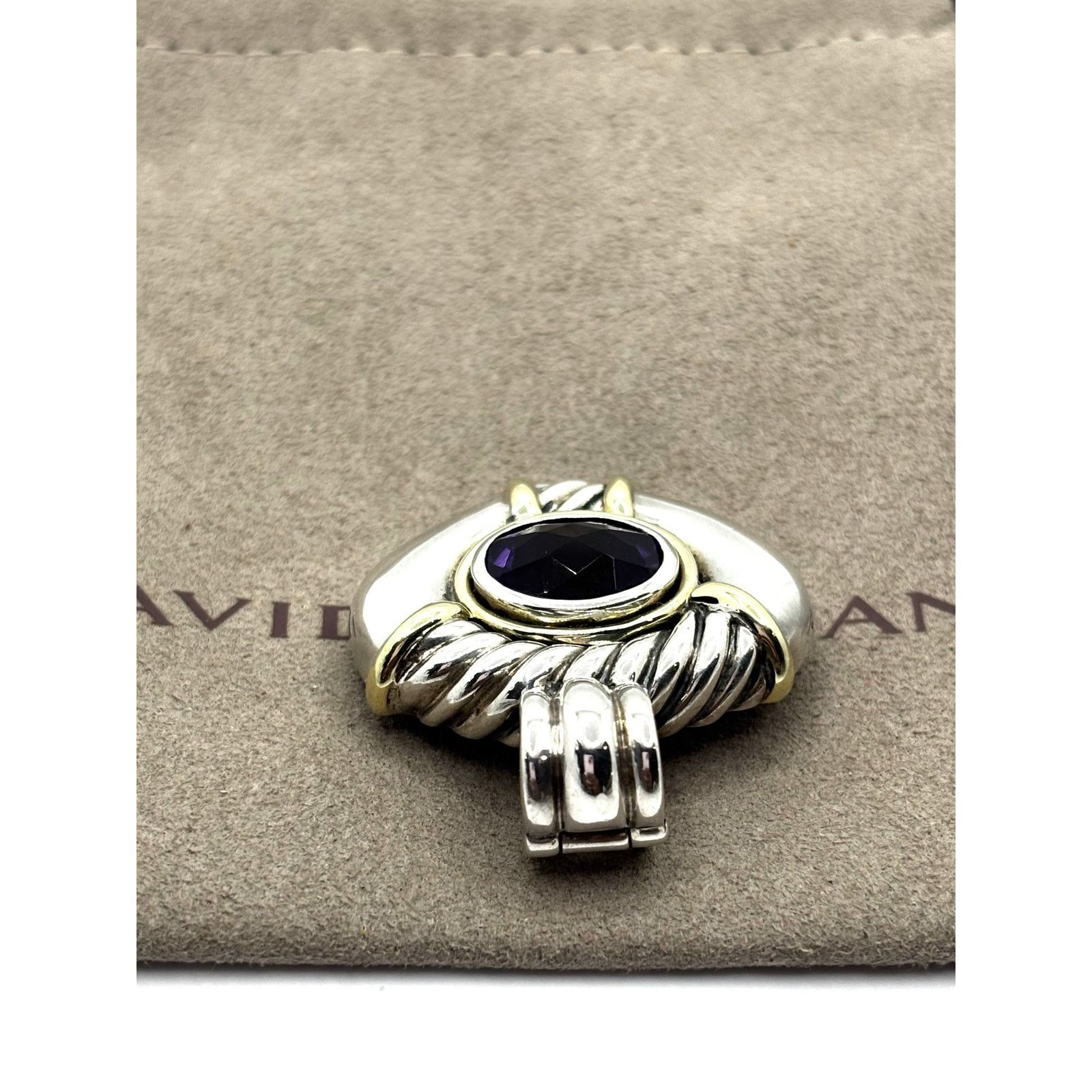 David Yurman DAVID YURMAN Renaissance Amethyst Enhancer Clip-On Pendant Size ONE SIZE - 5 Thumbnail