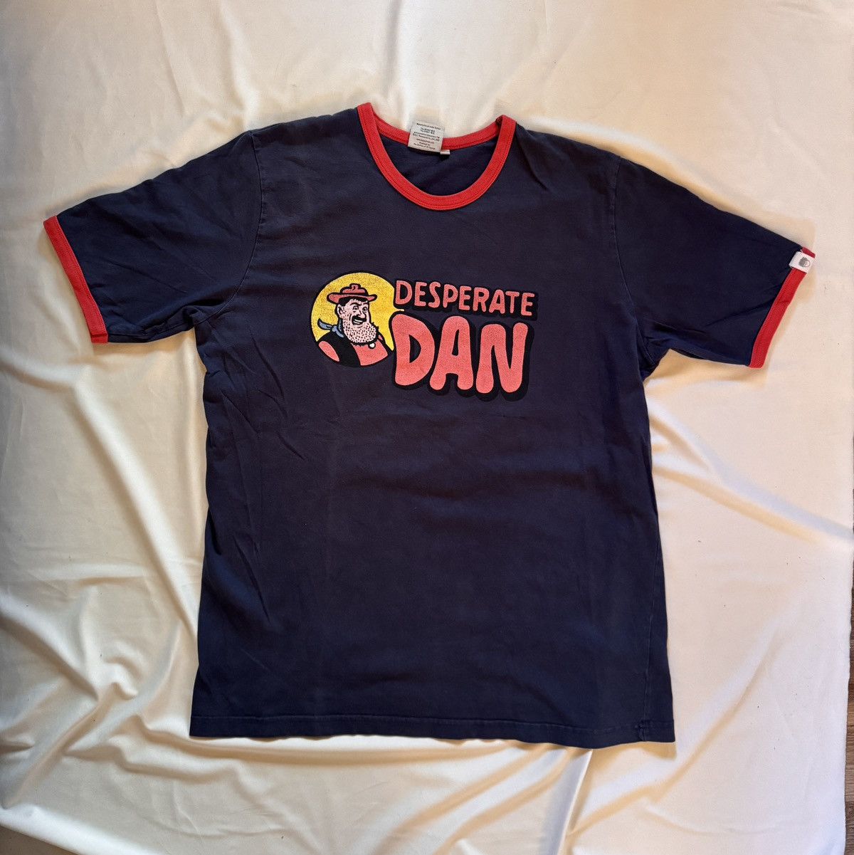 Vintage Desperate Dan Comic Vintage Tee T-shirt The Dandy Beano Size US XL / EU 56 / 4 - 5 Thumbnail