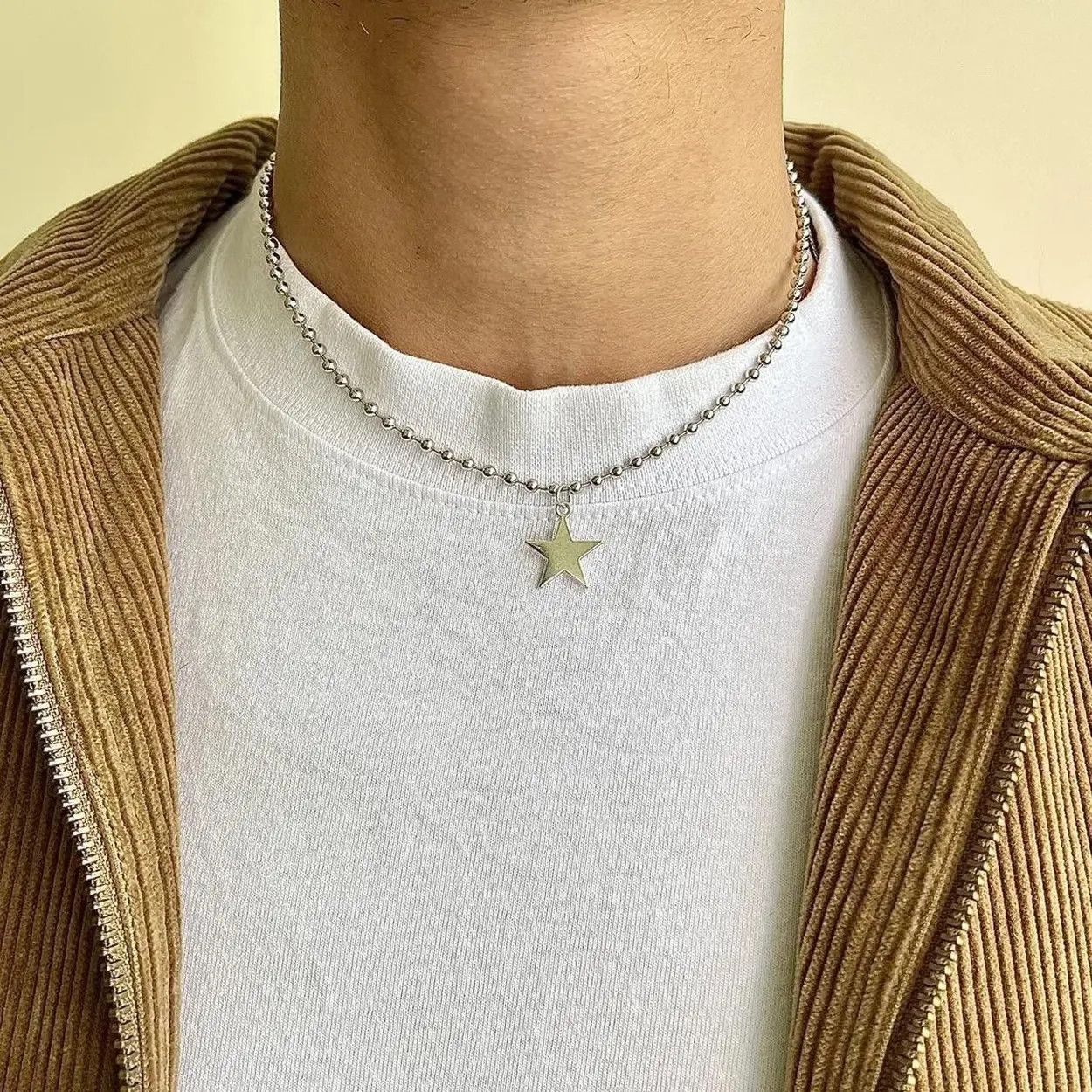 Jewelry y2k 2000s vintage style silver gothic star pendant necklace Size ONE SIZE - 4 Thumbnail