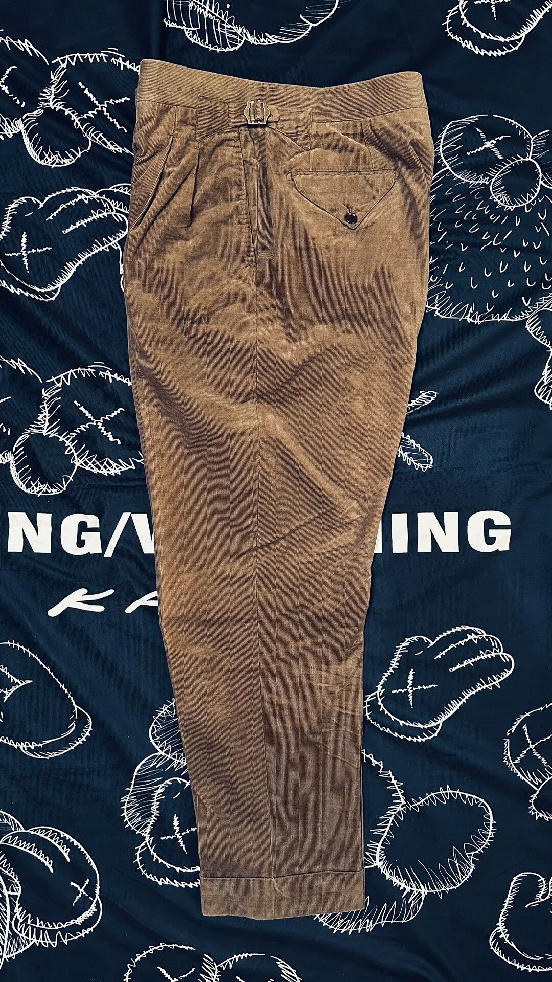 Japanese Brand Custom High-Waisted Corduroy Pants Size US 30 / EU 46 - 1 Thumbnail