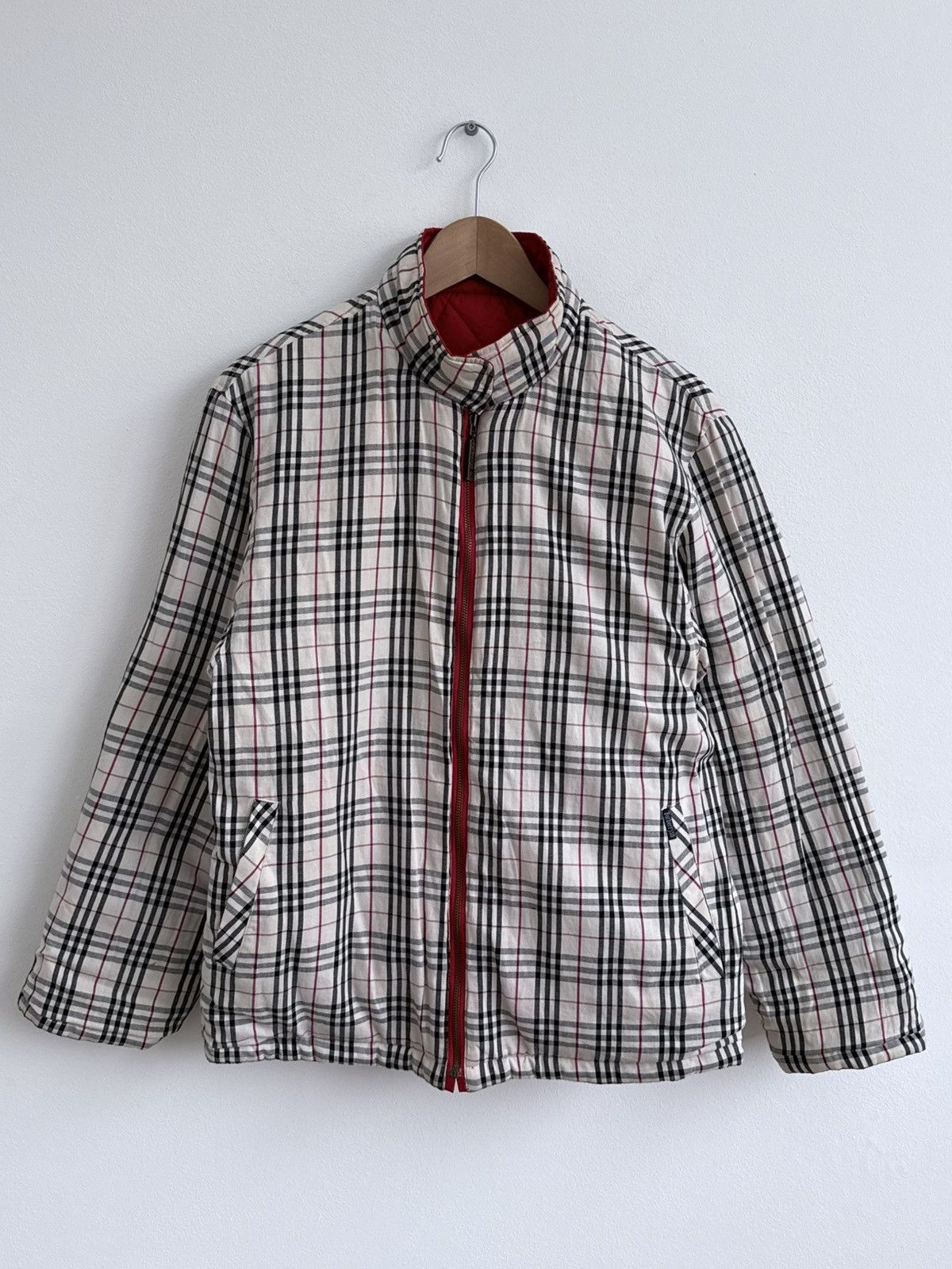 Burberry Vintage Burberry Quilted Nova Check Reversible Jacket Size XL / US 12-14 / IT 48-50 - 1 Thumbnail