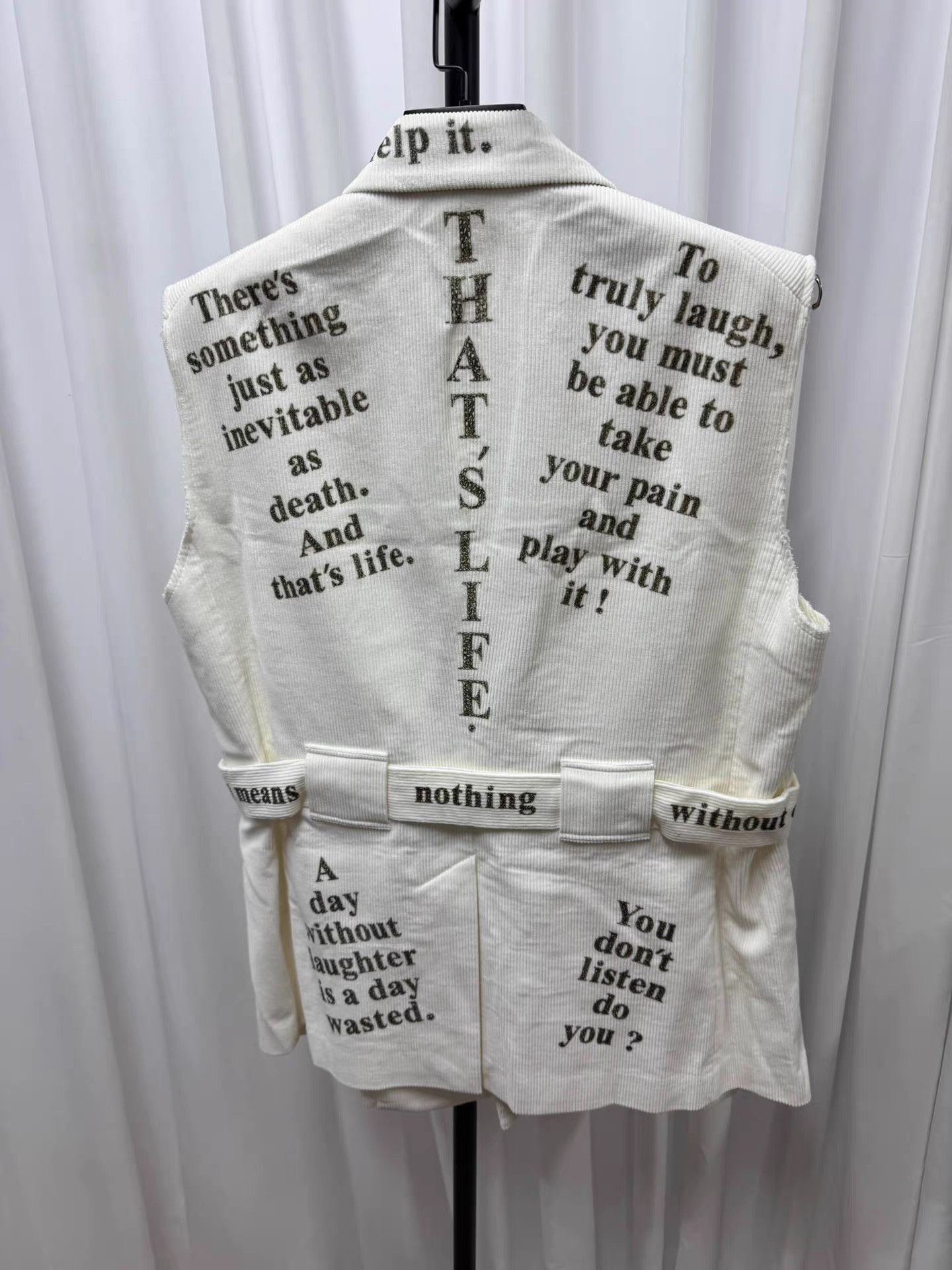 Takahiromiyashita The Soloist. The Soloist 20AW Velour Distressed Poem Vest K20 Size US S / EU 44-46 / 1 - 5 Thumbnail