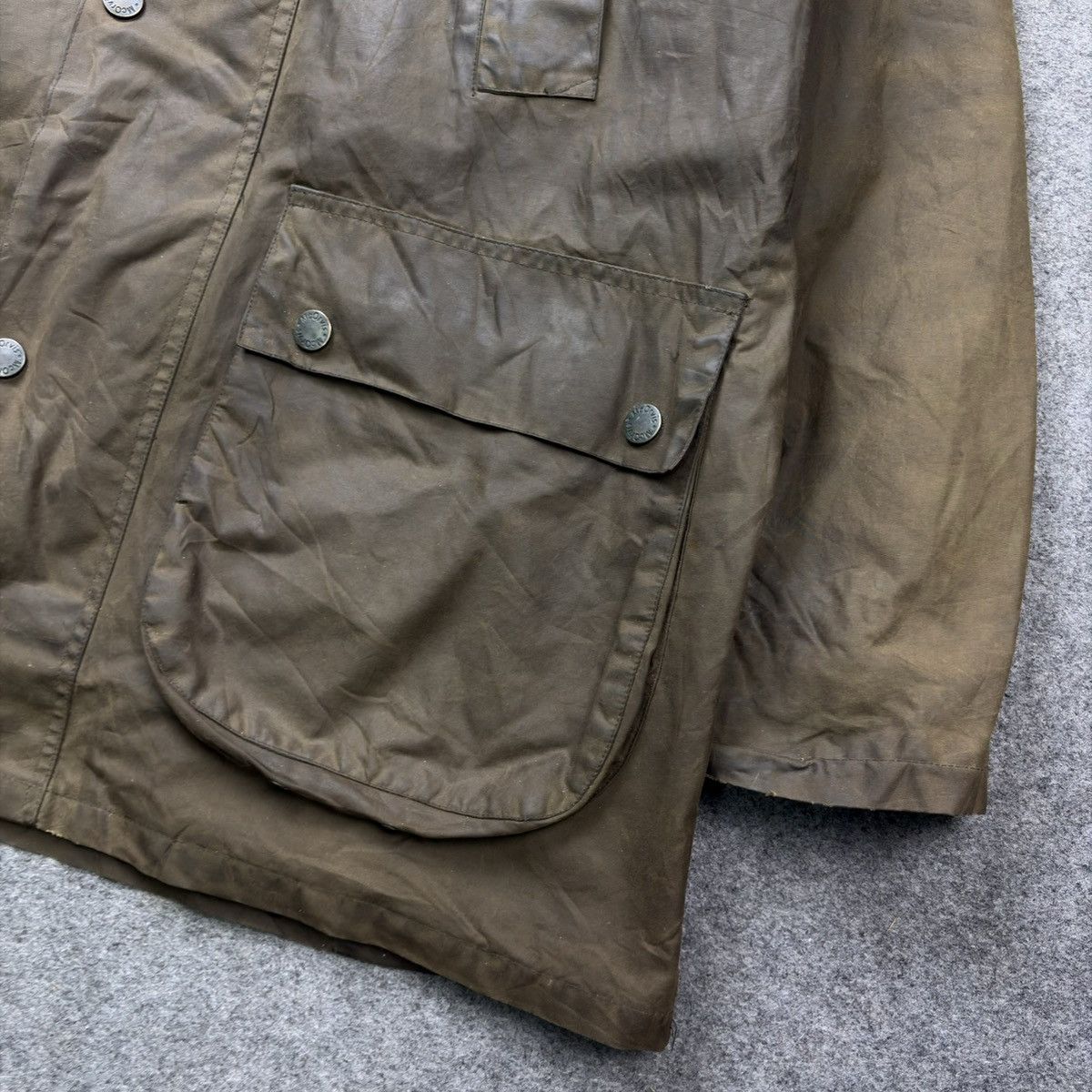Barbour VTG MC Orvis Wax Jacket Green Lined Outdoor Country Wear Size US L / EU 52-54 / 3 - 5 Thumbnail