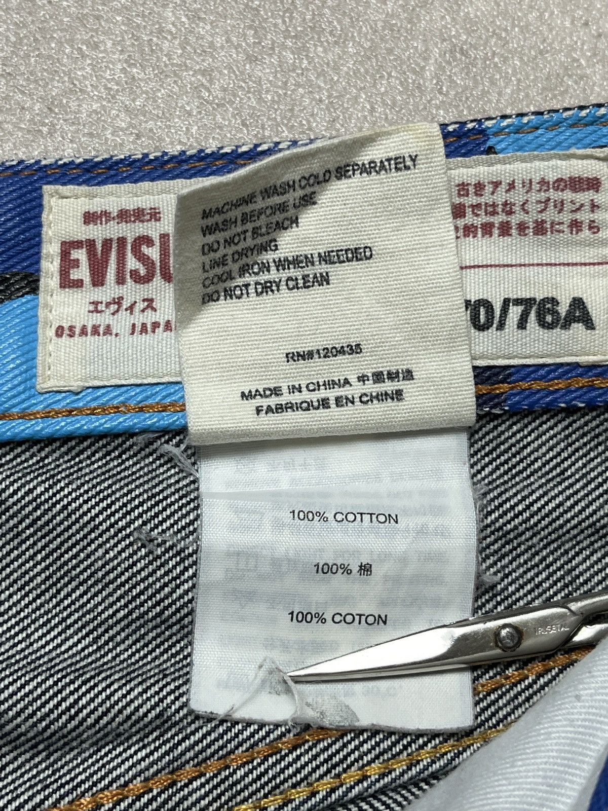 Evisu Evisu Camo Daicock Embroidered Logo Selvedge Denim Jeans Size US 30 / EU 46 - 16 Thumbnail