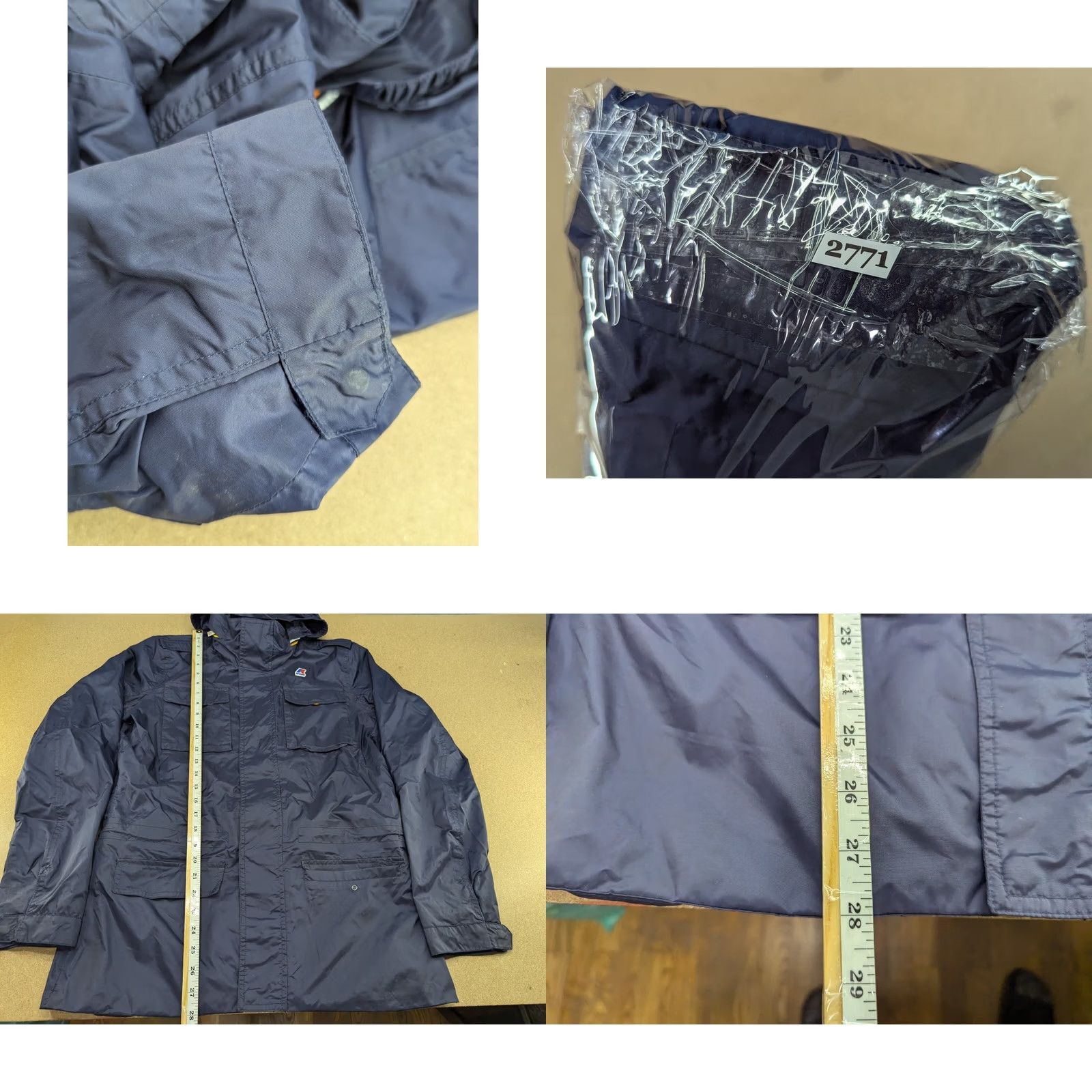 K-Way K-WAY Manfield Jacket Mens Size S Blue Hoodie Waterproof Nylon Windbreaker Outdoor Rain Zip Front Pockets Full Zip Hooded Vintage No Size US S / EU 44-46 / 1 - 8 Thumbnail