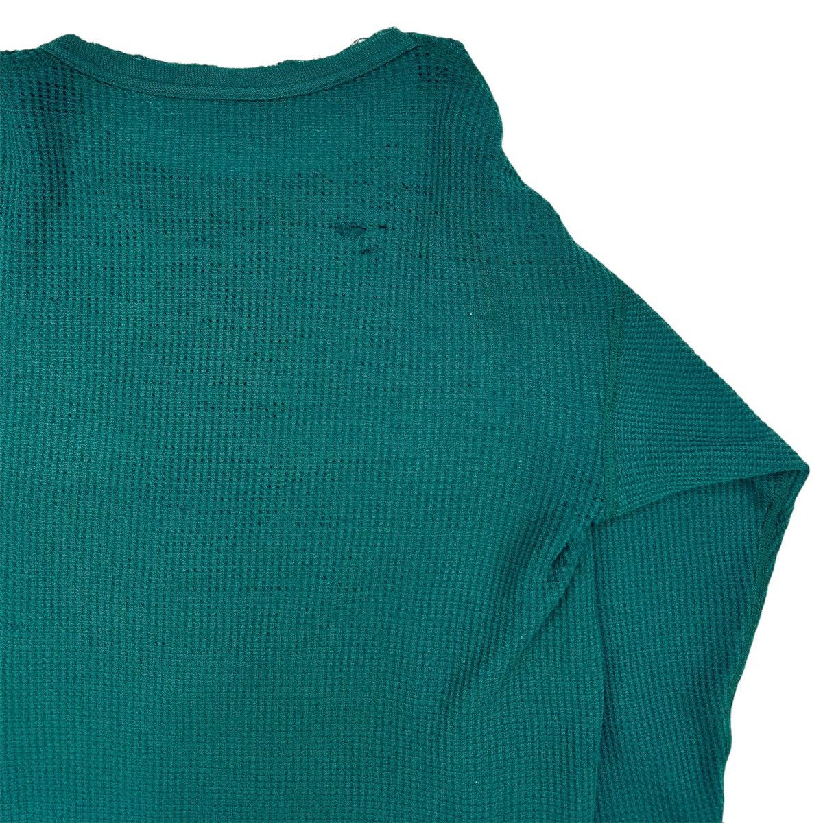 Vintage VINTAGE 70'S THRASHED FADED GREEN THERMAL Size US XL / EU 56 / 4 - 9 Thumbnail