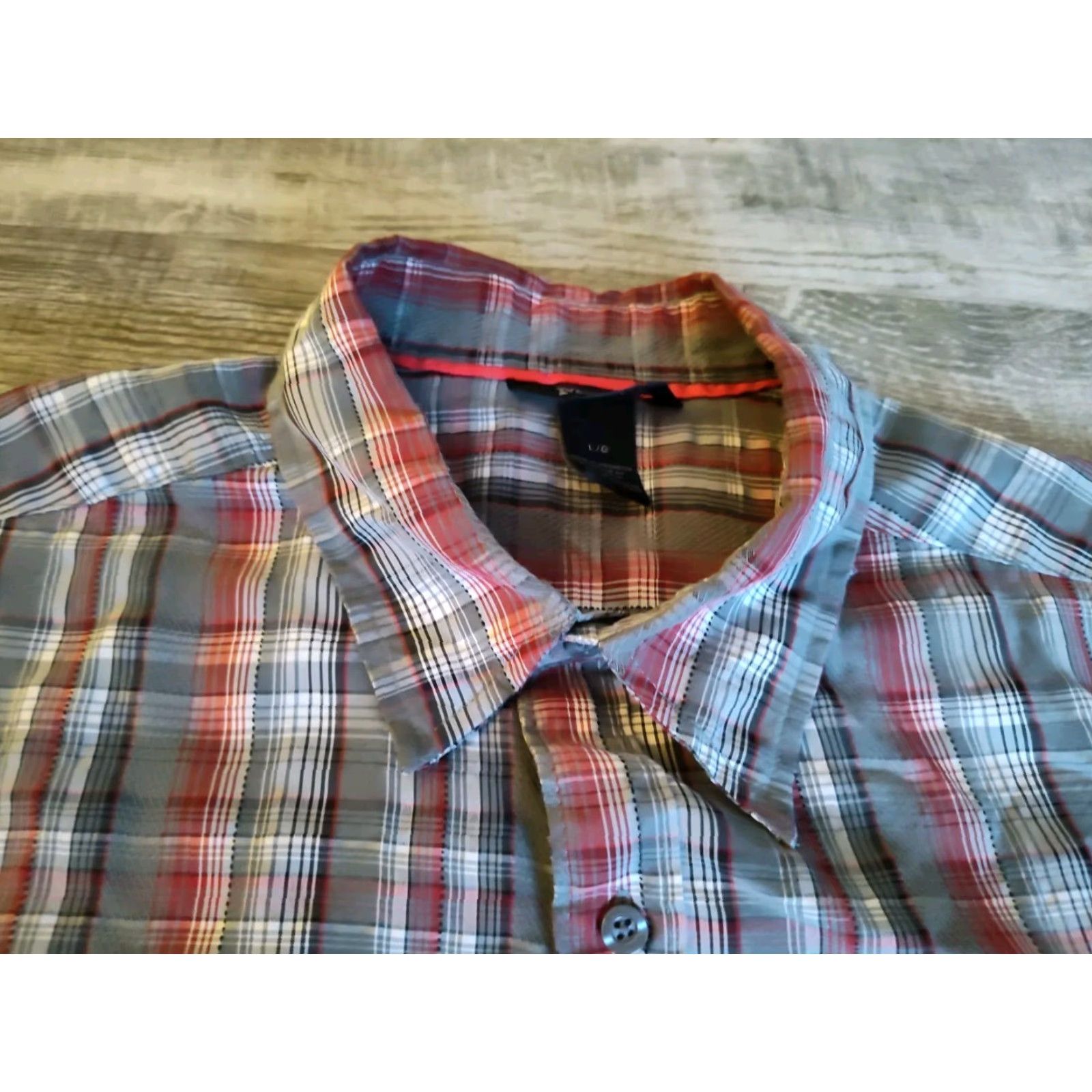 Marmot Marmot Button Up Rayon Poly Short Sleeve Plaid Outdoor Hiking Camp Shirt Mens L Multicolor Size US L / EU 52-54 / 3 - 6 Thumbnail