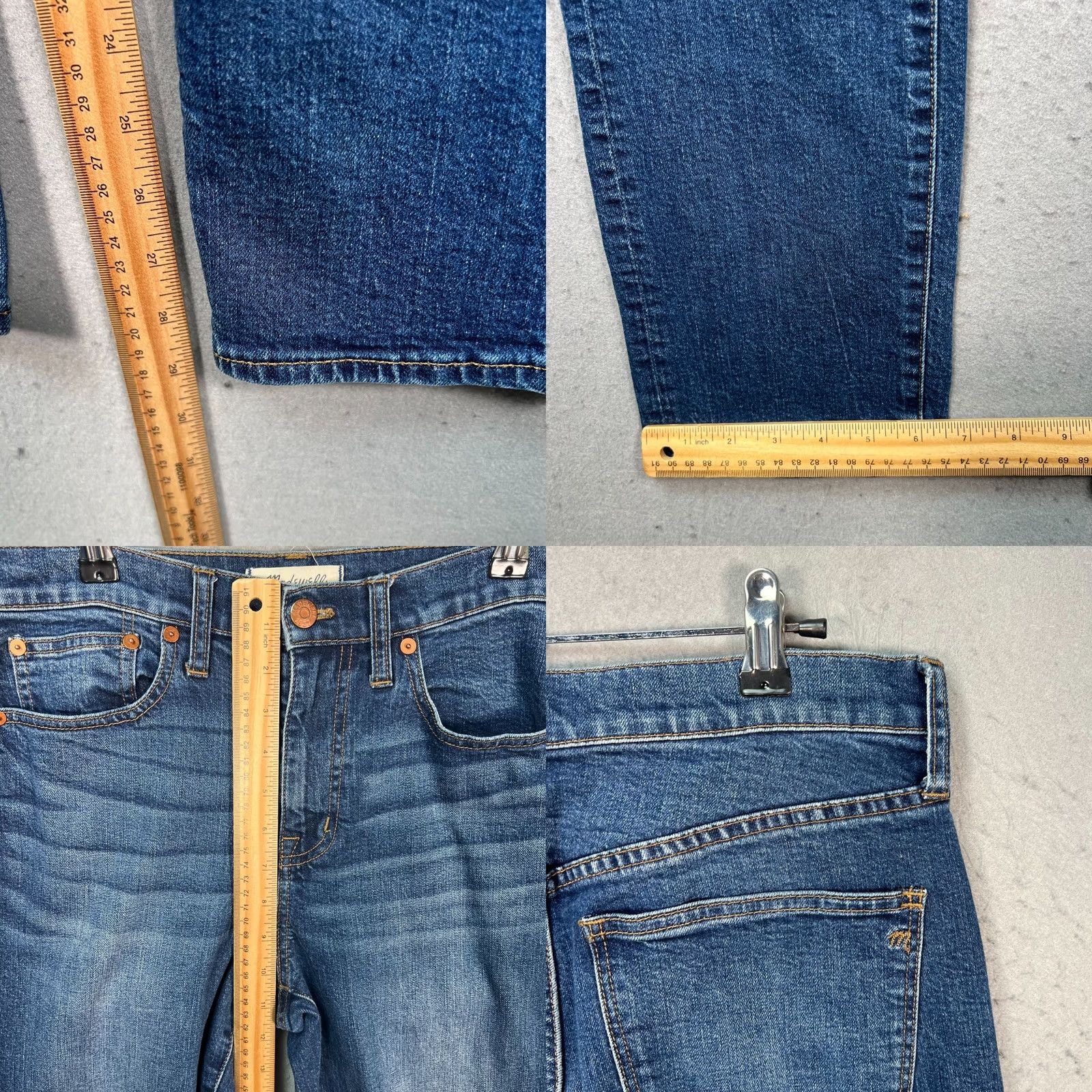 Madewell Madewell Jeans Denim Straight Leg 28 Adult Womens Blue 30 Inseam High Rise Regular Size 28 Cruiser Straight Leg Jeans Blue Denim Womens Size 28" / US 6 / IT 42 - 8 Thumbnail