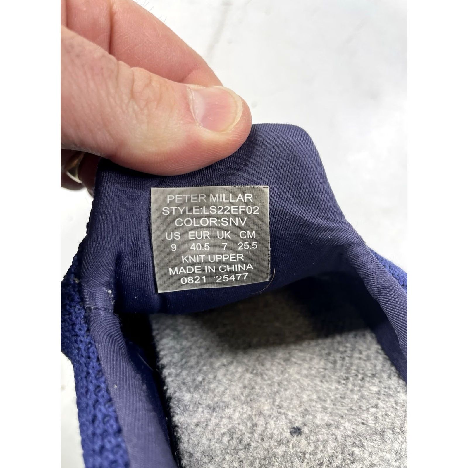 Peter Millar Peter Millar Men’s Hyperlight Glide Sneaker Navy Blue - 9 - Casual, Sneaker, Knit, Slip On, Rubber Outsole, Breathable, Cushioned, Logo, Preppy Size US 9 / EU 42 - 2 Thumbnail