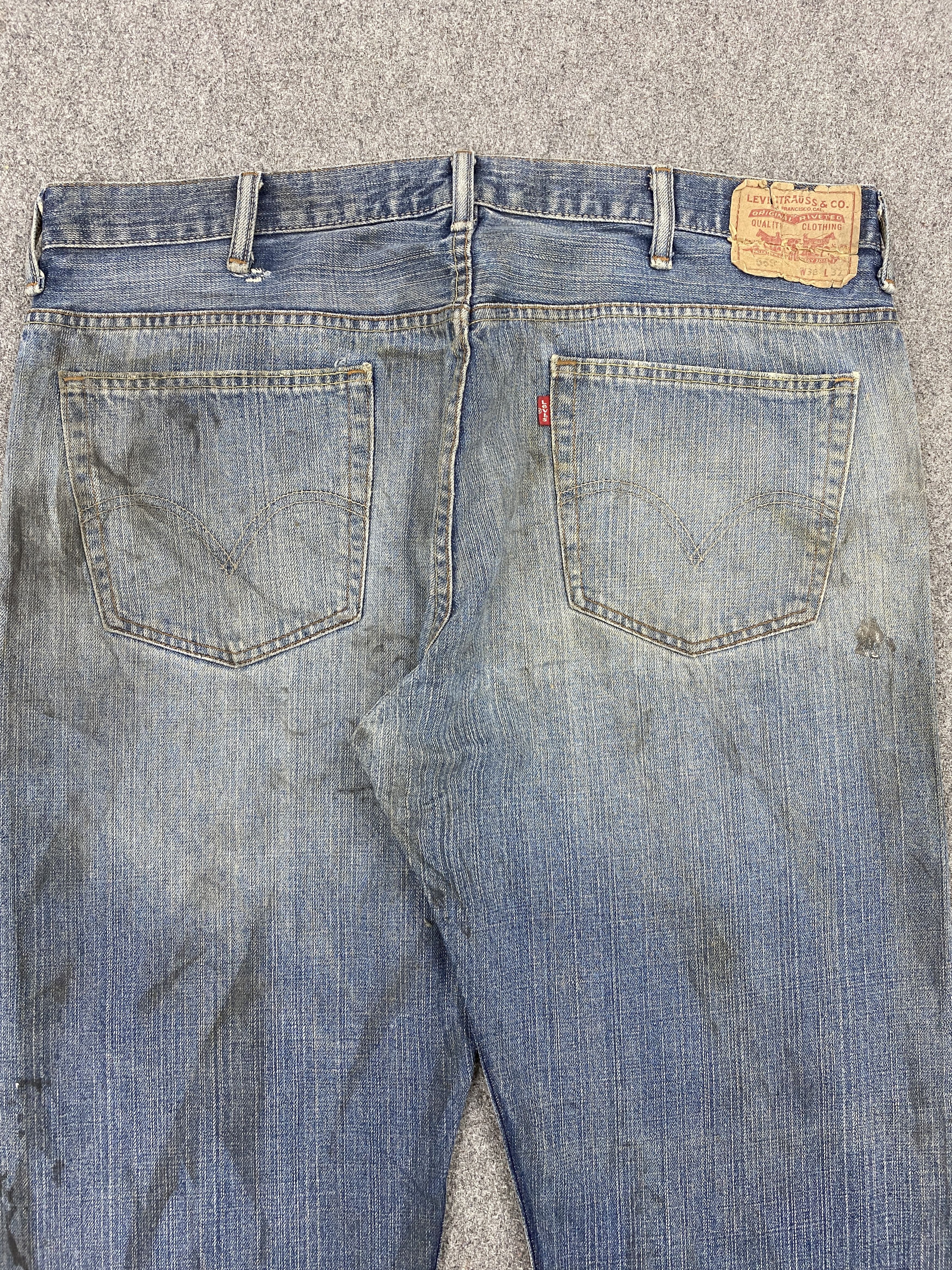 Levi's Vintage Levis 569 Baggy Faded Black Jeans S0044 Size US 40 / EU 56 - 4 Thumbnail