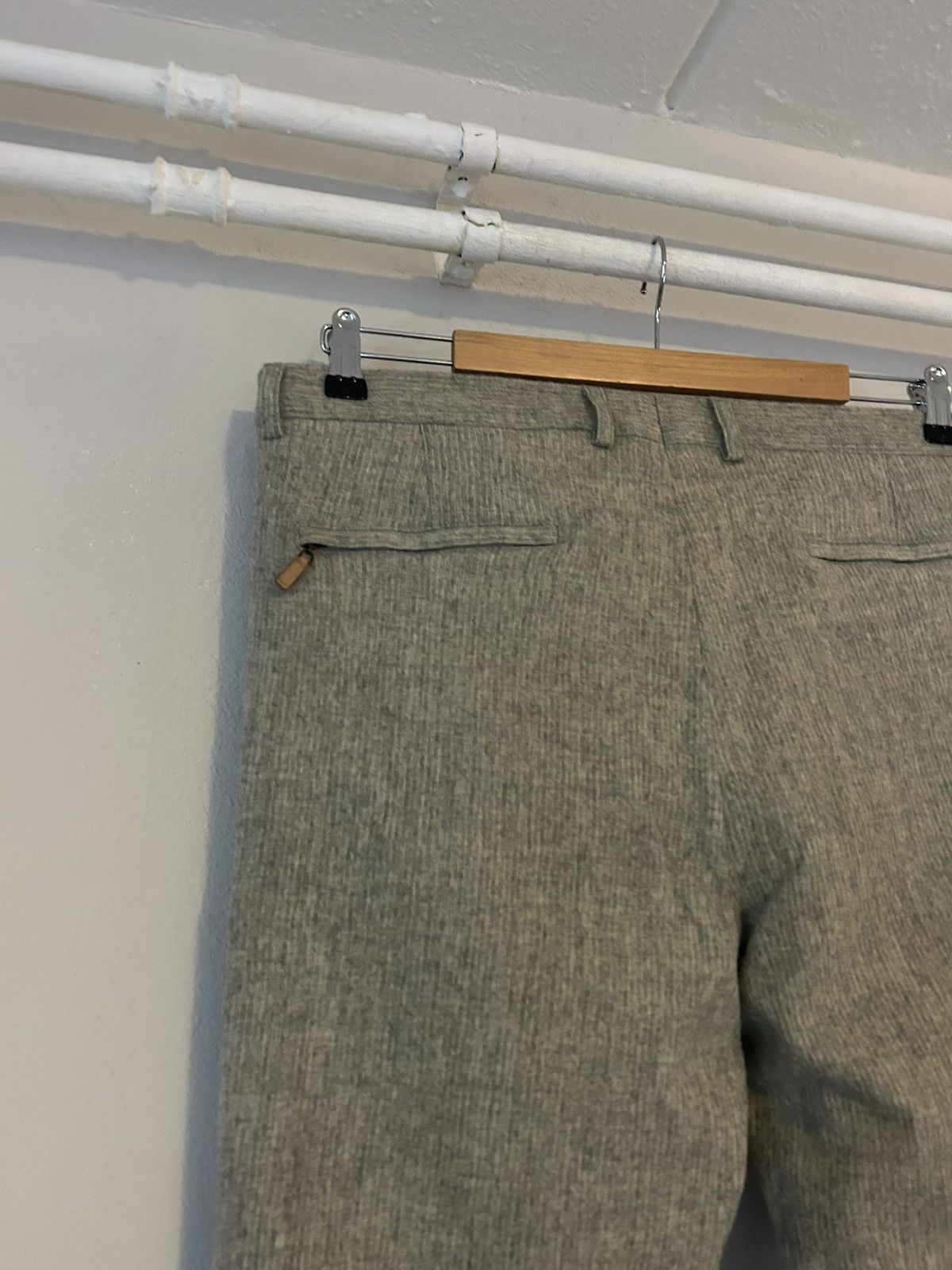 Brunello Cucinelli Grey Wool Pants Size US 36 / EU 52 - 9 Thumbnail