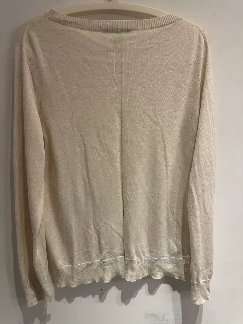 The Row The Row Beige Silk Knit Top Size L / US 10 / IT 46 - 3 Thumbnail