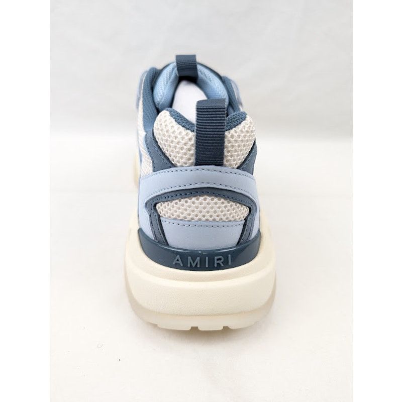 Amiri o1rshd1 Bone Runner Low-Top Sneakers in Baby Blue Size US 12 / EU 45 - 10 Thumbnail