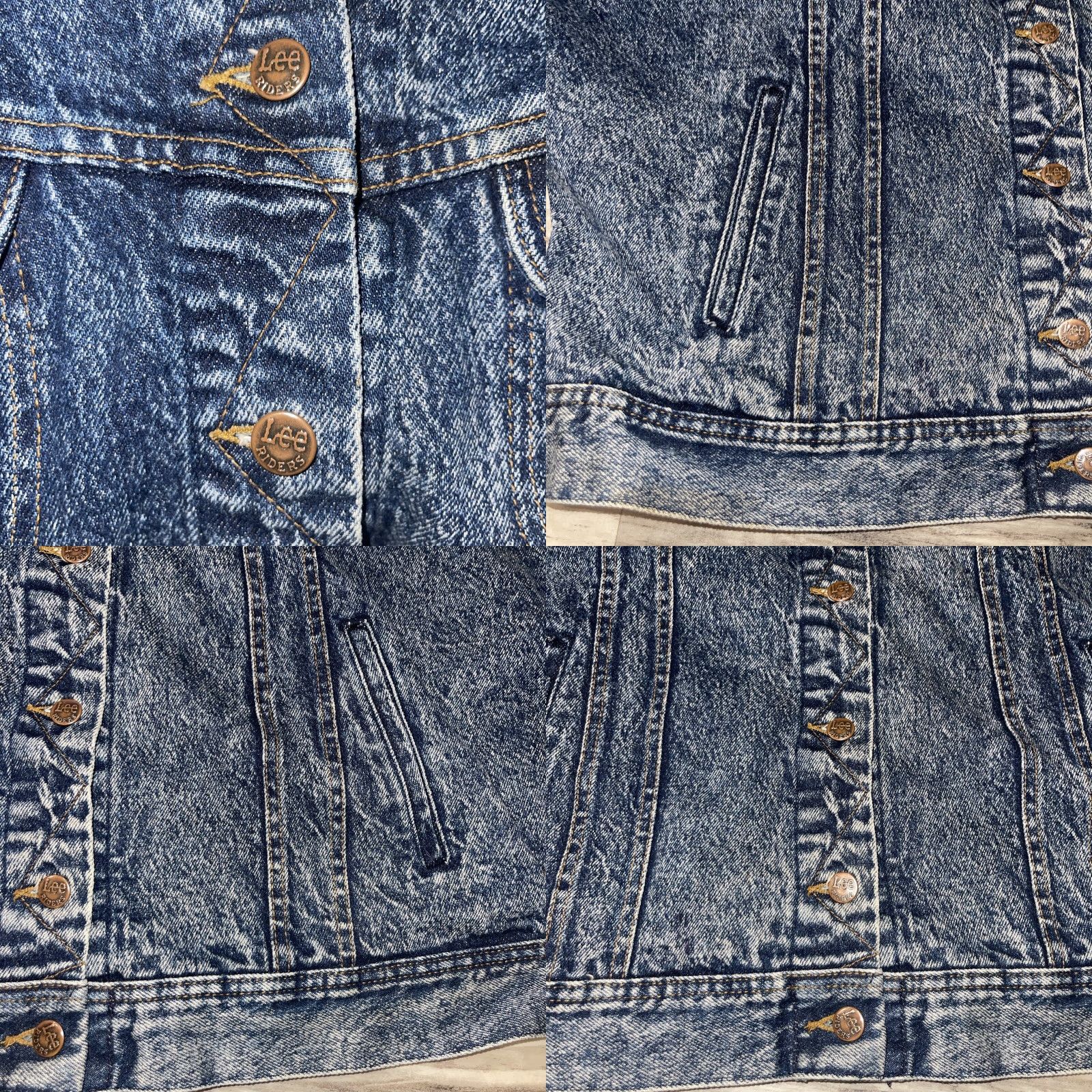 Lee VINTAGE LEE Stonewash Denim Mens Small Oversized 80s 90s Jean Jacket Size US 29 - 8 Thumbnail