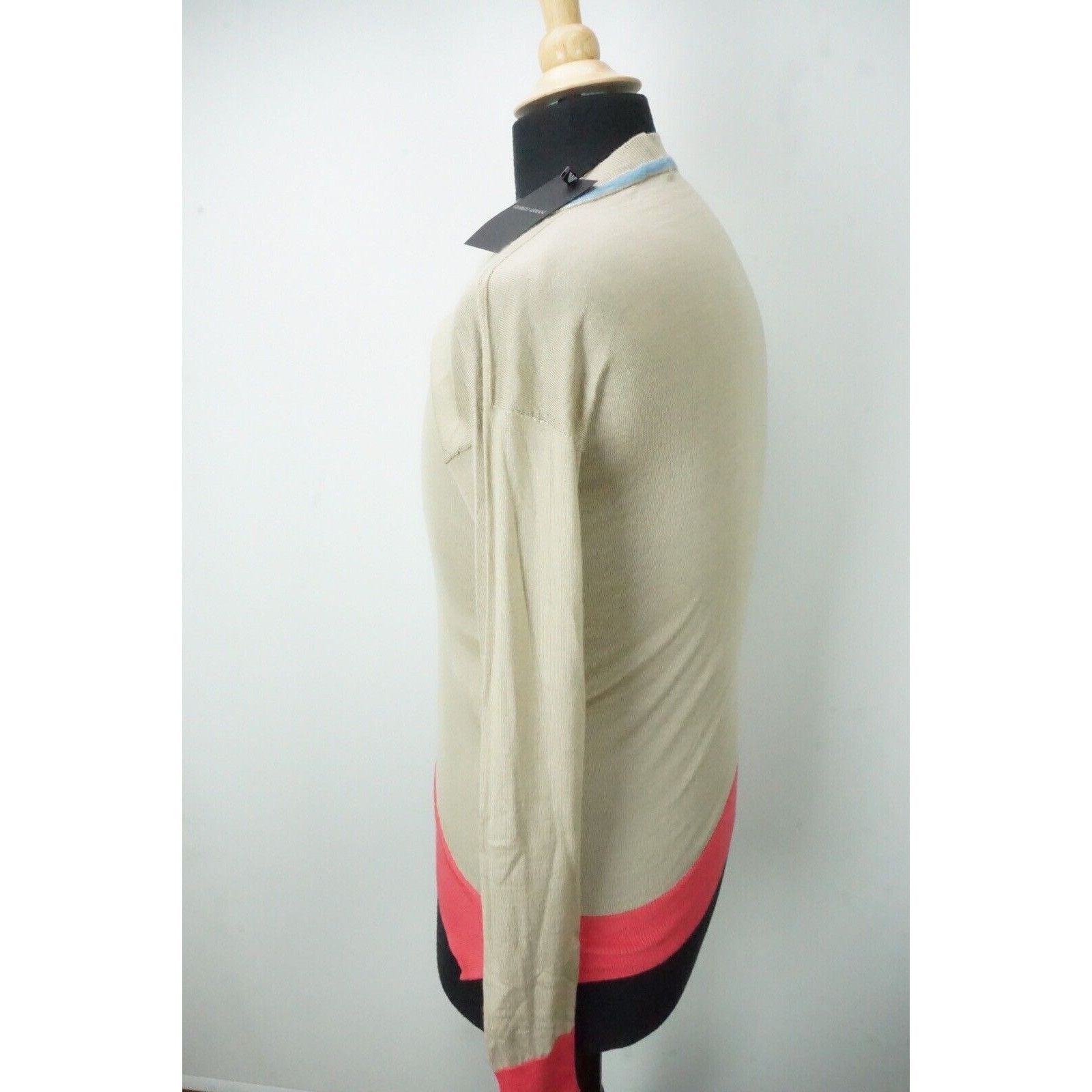 Giorgio Armani Giorgio Armani Black Label Beige Blue Pink Woven Cashmere Bl Size XL / US 12-14 / IT 48-50 - 2 Thumbnail