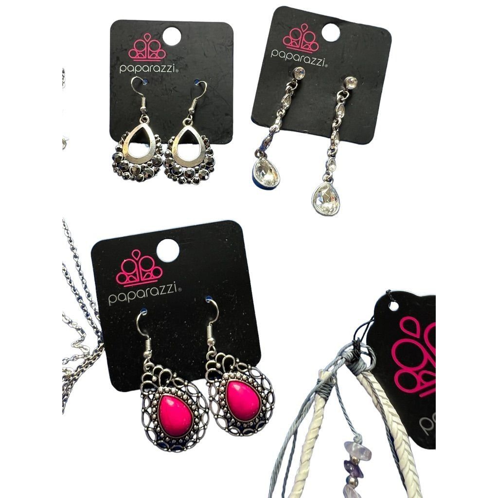 Other Lot of 8 Paparazzi Items Bracelet Necklace Earrings NWT Size ONE SIZE - 3 Thumbnail