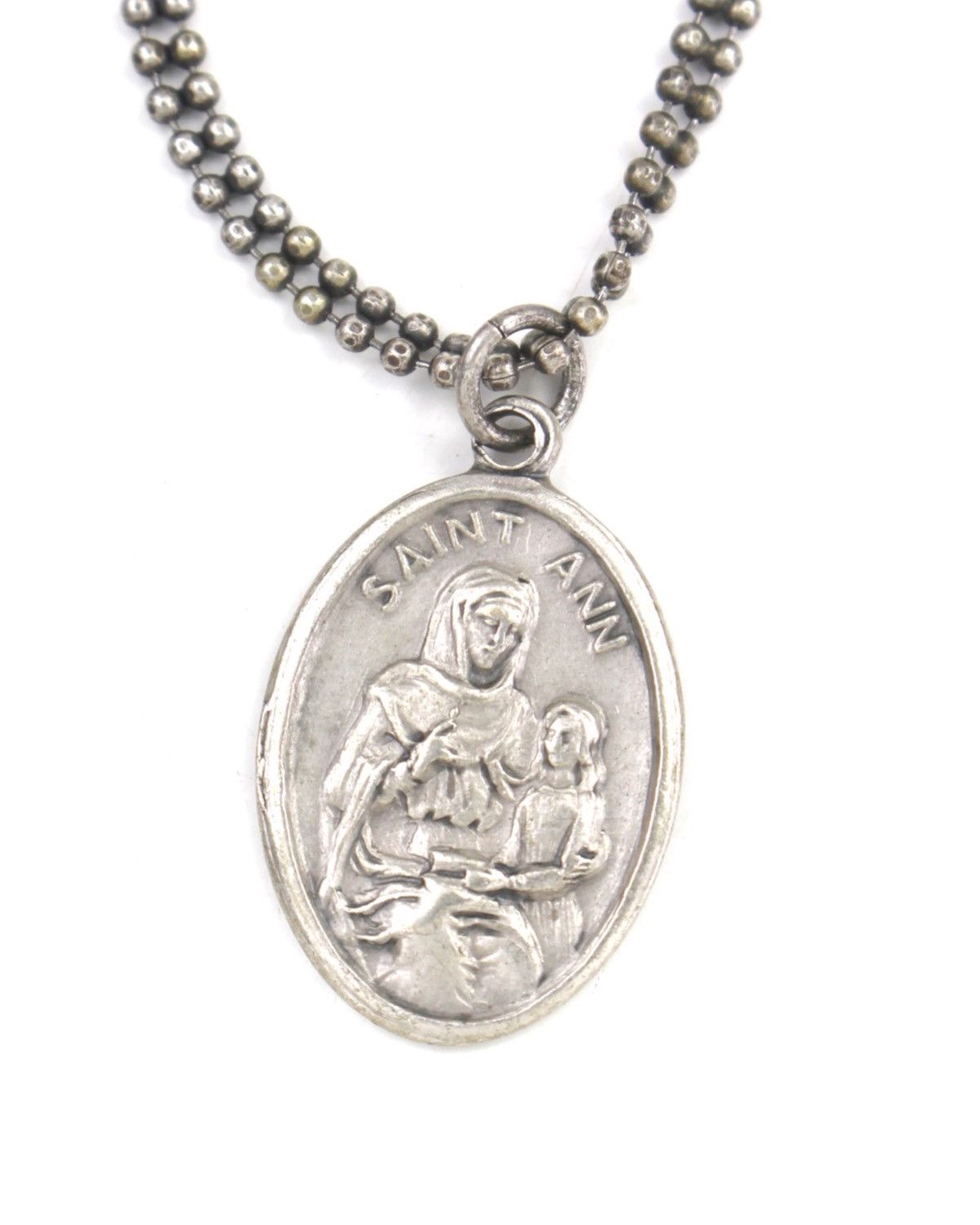 Vintage 2000S JAPANESE MADE SAINT ANN CHARM BEADED NECKLACE Size ONE SIZE - 3 Thumbnail