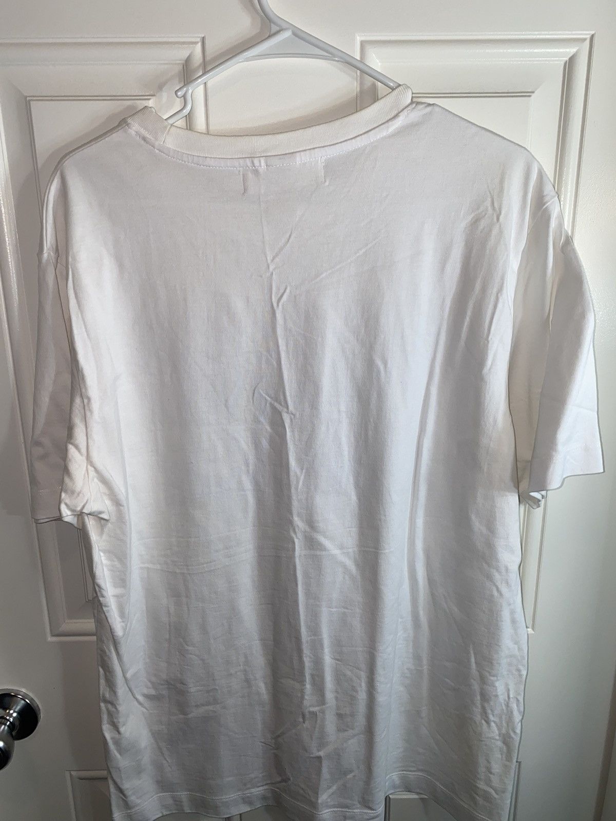 H&M H&M White Printed T-Shirt Size US L / EU 52-54 / 3 - 2 Thumbnail