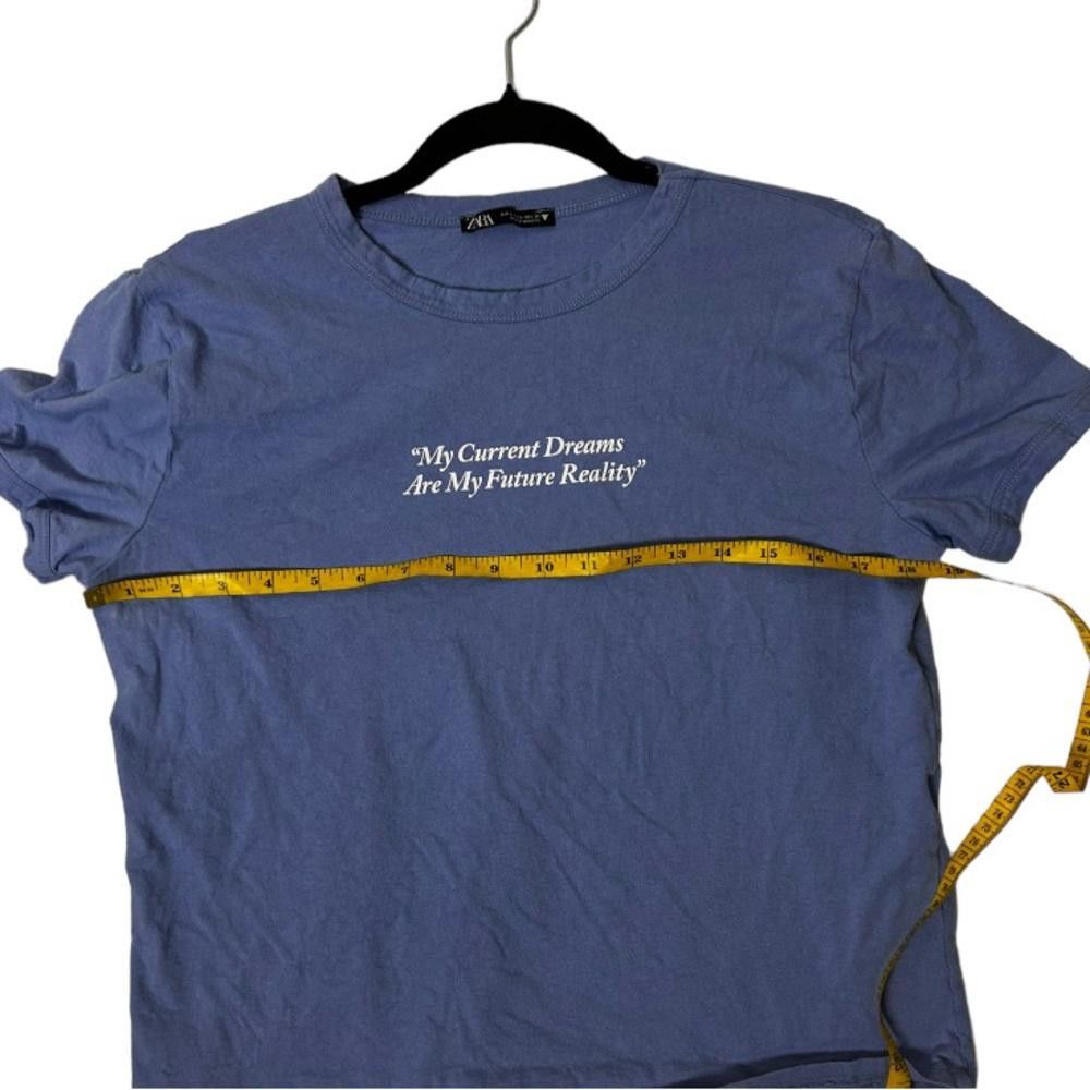 Zara Zara l My Current Dreams Are My Future Reality Tee Large Size L / US 10 / IT 46 - 5 Thumbnail