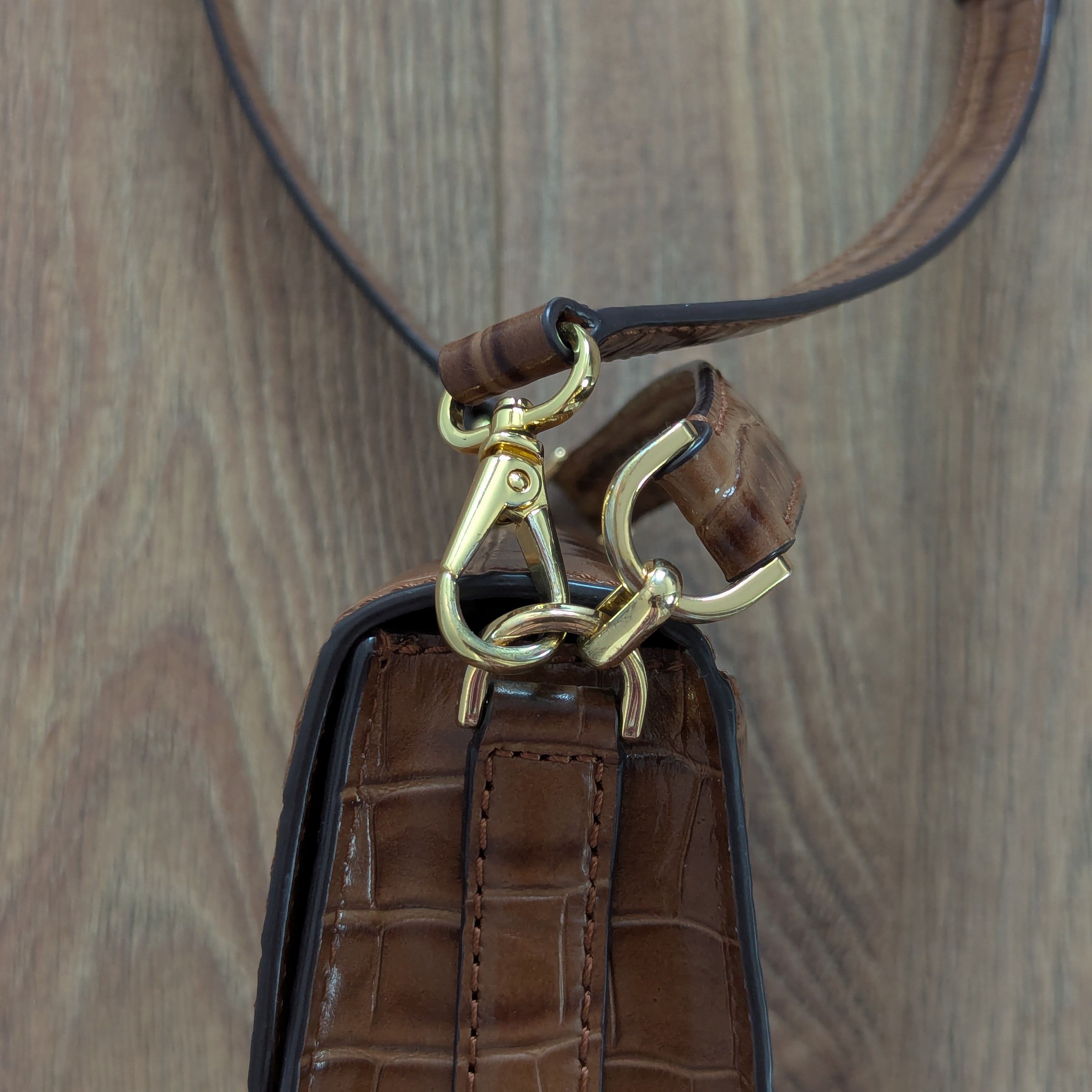 Lauren Ralph Lauren × Leather LAUREN RALPH LAUREN Addie Cross Body Bag Cow Leather Luxury Size ONE SIZE - 9 Thumbnail