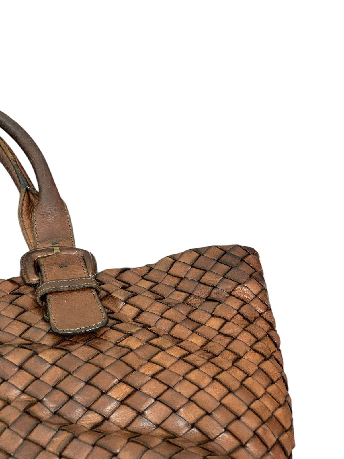 Genuine Leather Full Leather Patina Woven Sazaby Japan Tote Bag 1🟩6 Size ONE SIZE - 18 Thumbnail