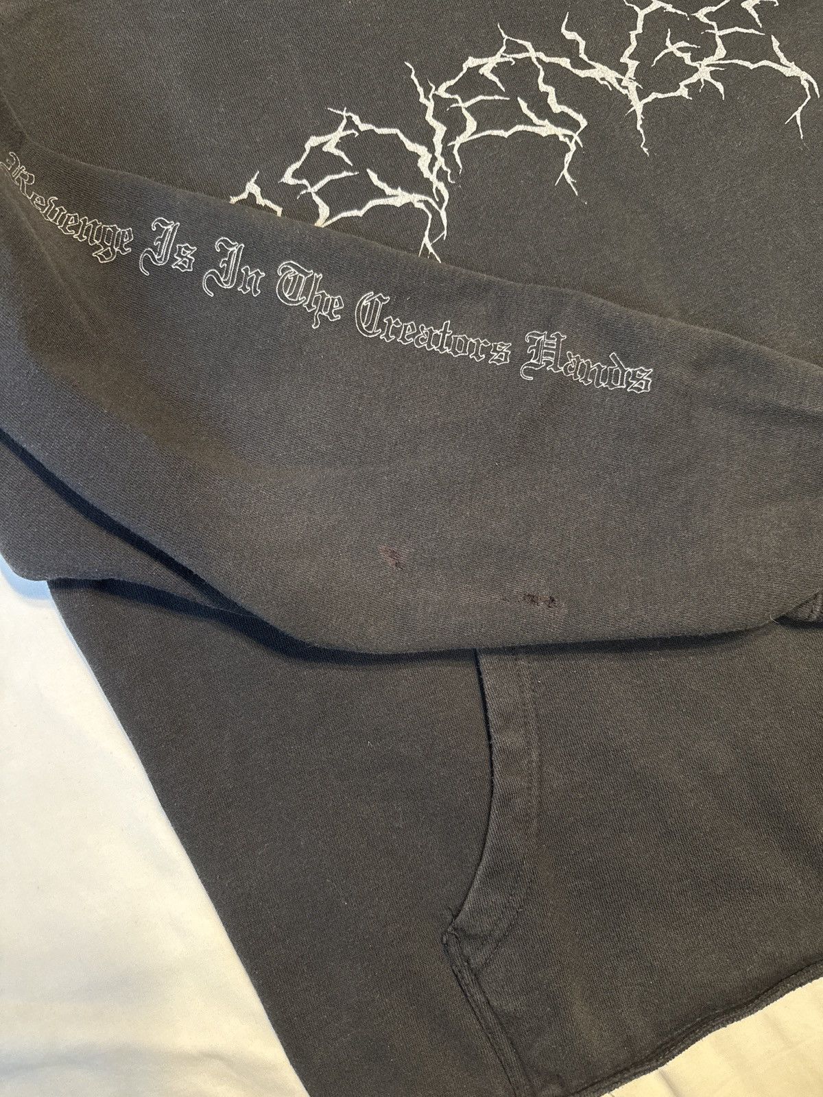 Revenge Revenge Ski Mask Lightning Burned Flag Black Hoodie Size US L / EU 52-54 / 3 - 4 Thumbnail