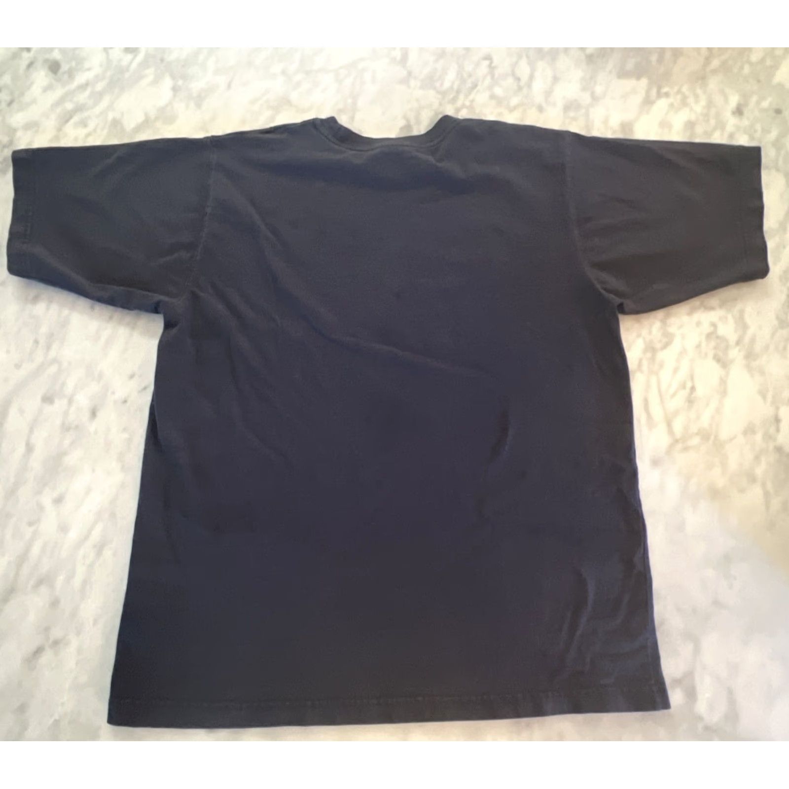 Nike VINTAGE Nike Swoosh Black Label T Shirt L Navy Blue Made In Greece Embroidery Size US L / EU 52-54 / 3 - 4 Thumbnail