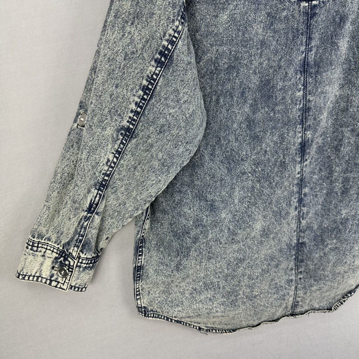 Japanese Brand × Vintage Vintage 90's Ladies Denim Jacket Hoodie by CRYX Size M / US 6-8 / IT 42-44 - 6 Thumbnail