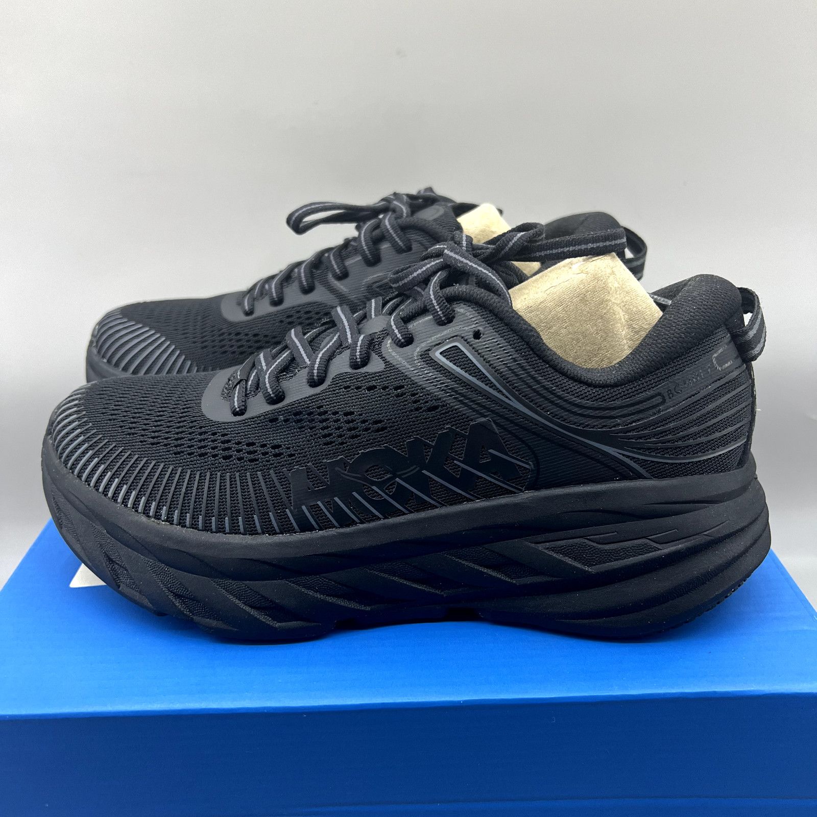 Hoka Hoka One One Bondi 7 Running Sneakers Women's Size 5.5 Black Size US 5.5 / IT 35.5 - 3 Thumbnail