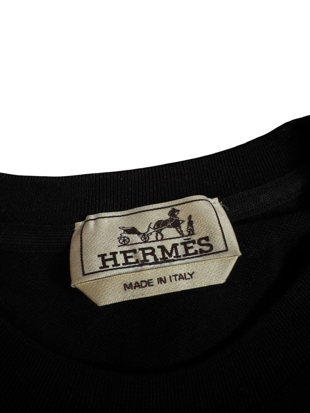 Hermes Hermes Black T-Shirt - Size M Size US M / EU 48-50 / 2 - 2 Thumbnail
