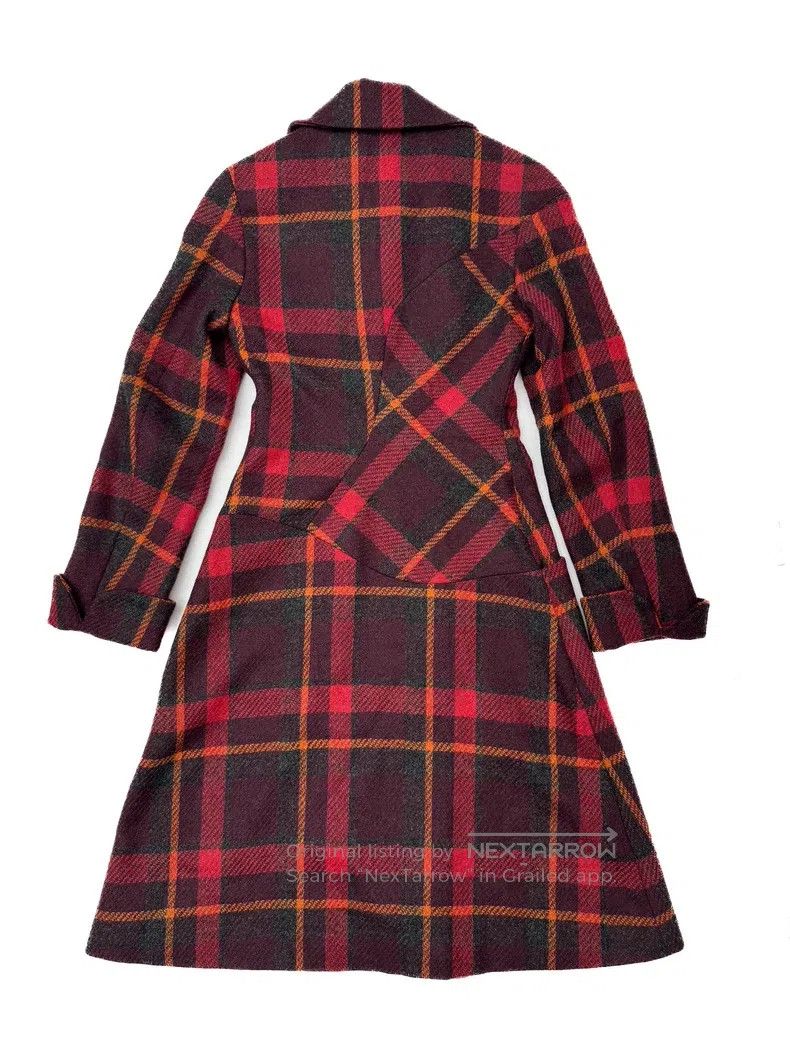 Vivienne Westwood Vivienne Westwood Wool Plaid Asymmetric Tweed Coat Size XS / US 0-2 / IT 36-38 - 4 Thumbnail