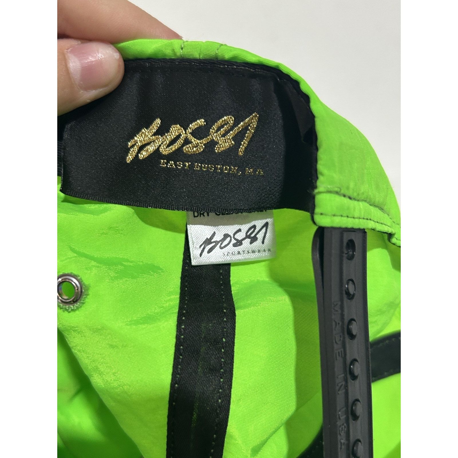 Bossi Sportswear BOSSI LOGO GREEN CAP PREOWNED Size ONE SIZE - 5 Thumbnail