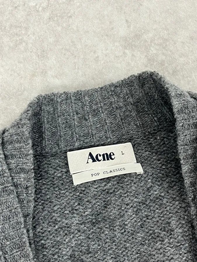 Acne Studios AW2010 Acne Studios Grey Wool Cardigan Size US L / EU 52-54 / 3 - 9 Thumbnail