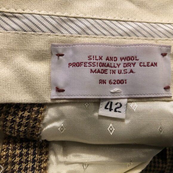 Other JB BRITCHES men's silk and wool dress pants size: 42/34 Size 42L - 13 Thumbnail