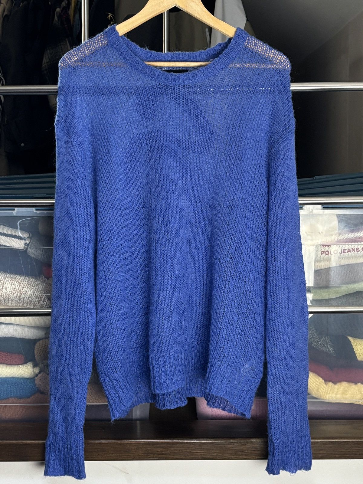 Stussy Stussy Loose Knit Avant Garde Sweater Vintage Mohair Blend Size US XL / EU 56 / 4 - 1 Thumbnail