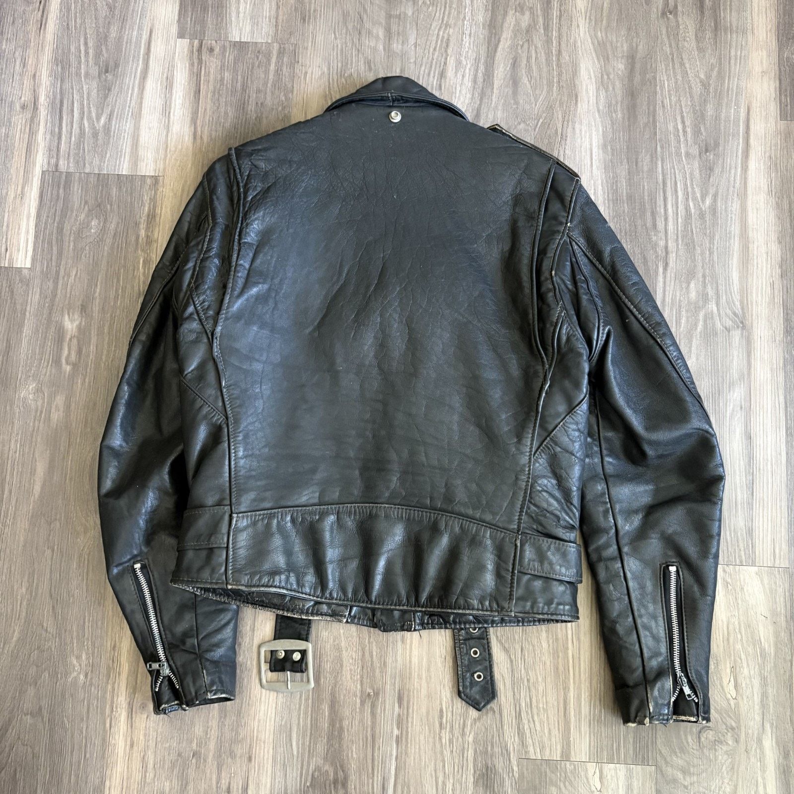 Schott × Vintage Vintage Schott Perfecto 618 Steer Hide Leather Jacket 40 Size US M / EU 48-50 / 2 - 18 Thumbnail