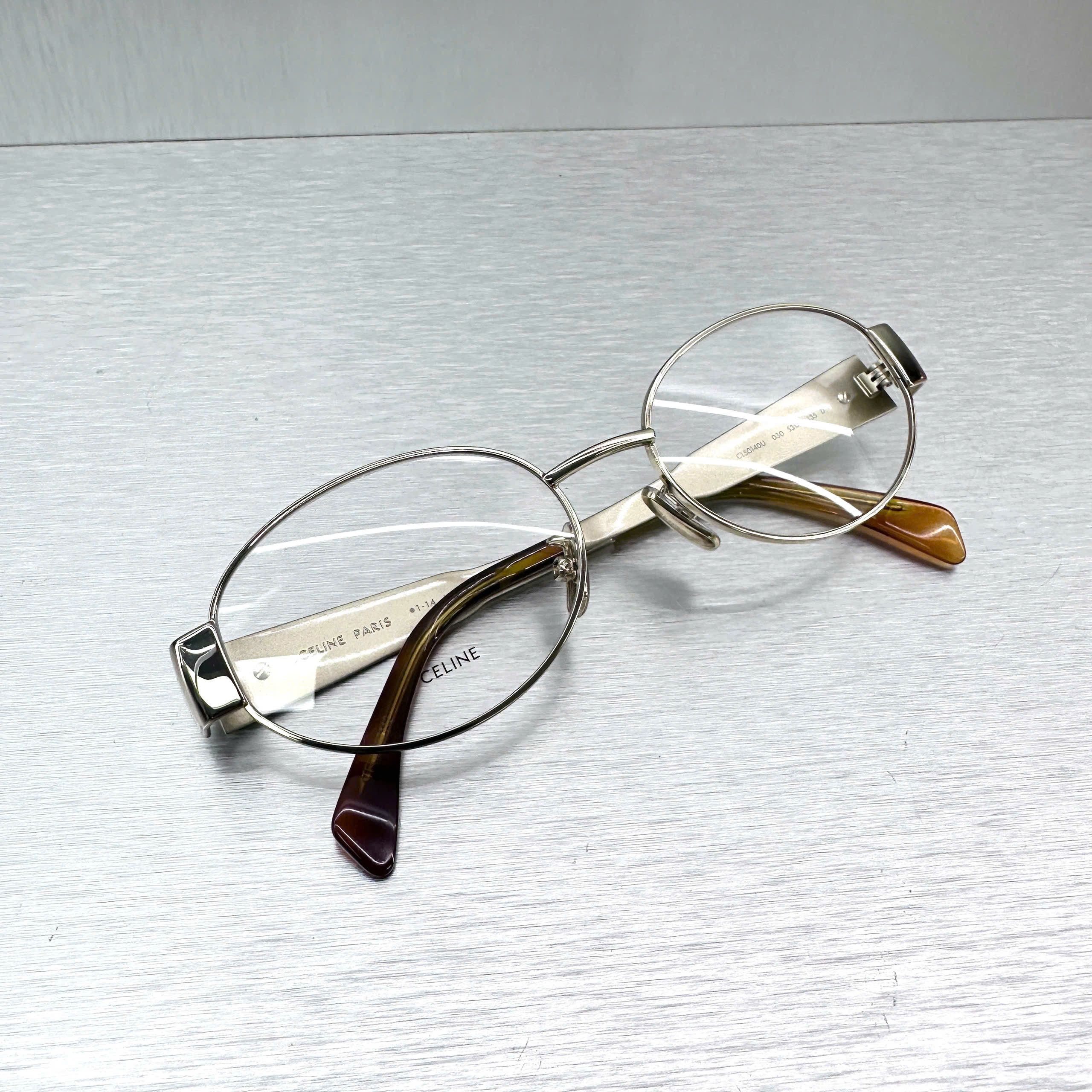 Celine CELINE Metal Triomphe CL50140U 30 Oval Glasses Size ONE SIZE - 1 Thumbnail