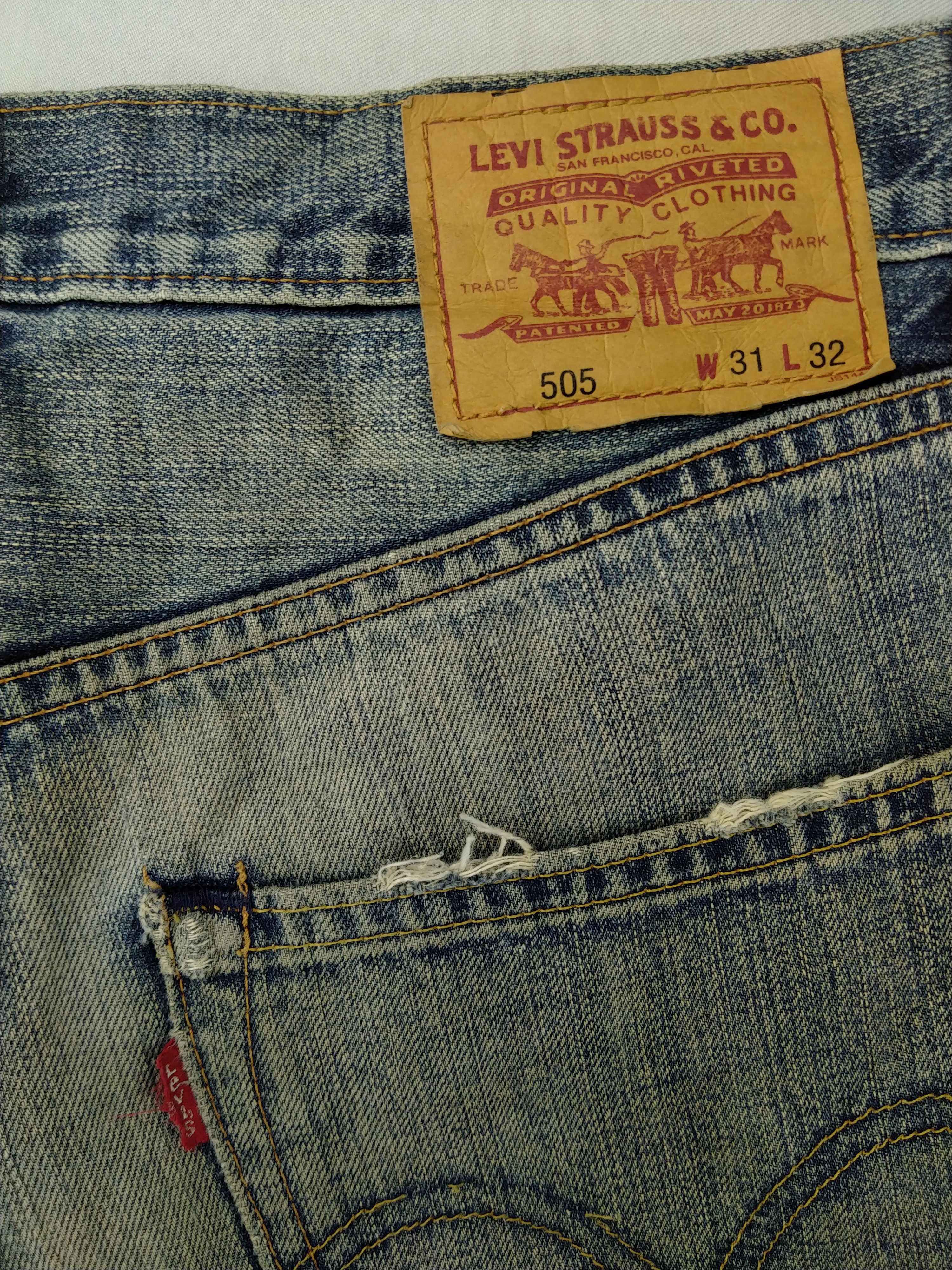 Japanese Brand Distressed Indigo Vintage Levi's 505 32x32.5 Denim JN939 Size US 32 / EU 48 - 9 Thumbnail