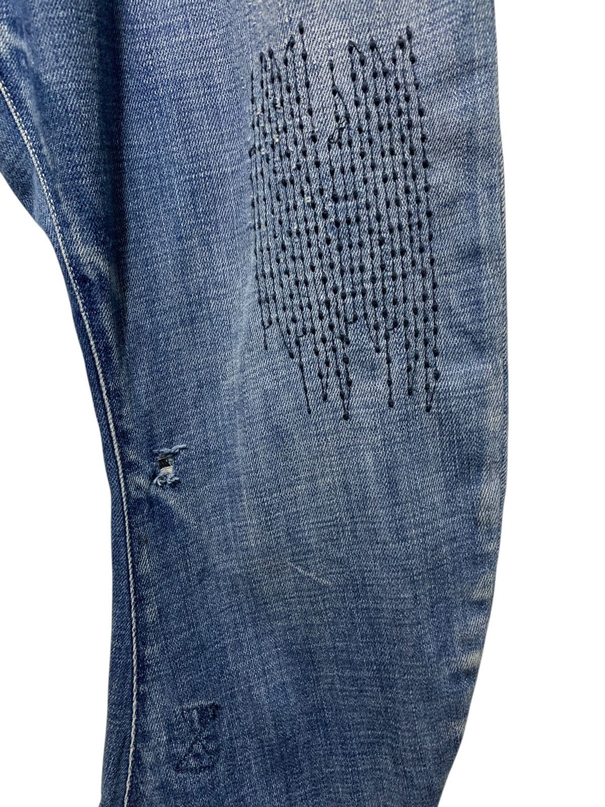G-Star G Star Raw Denim J cut suspender patch sashiko stitch jeans Size US 33 - 5 Thumbnail